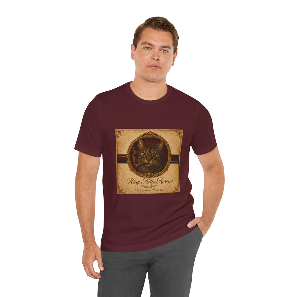 Humidor Hounds — "The King Kitty" Vintage Cat Portrait Tee