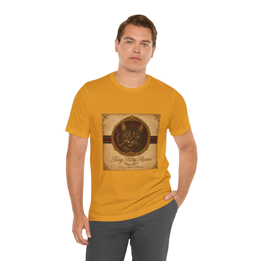 Humidor Hounds — "The King Kitty" Vintage Cat Portrait Tee