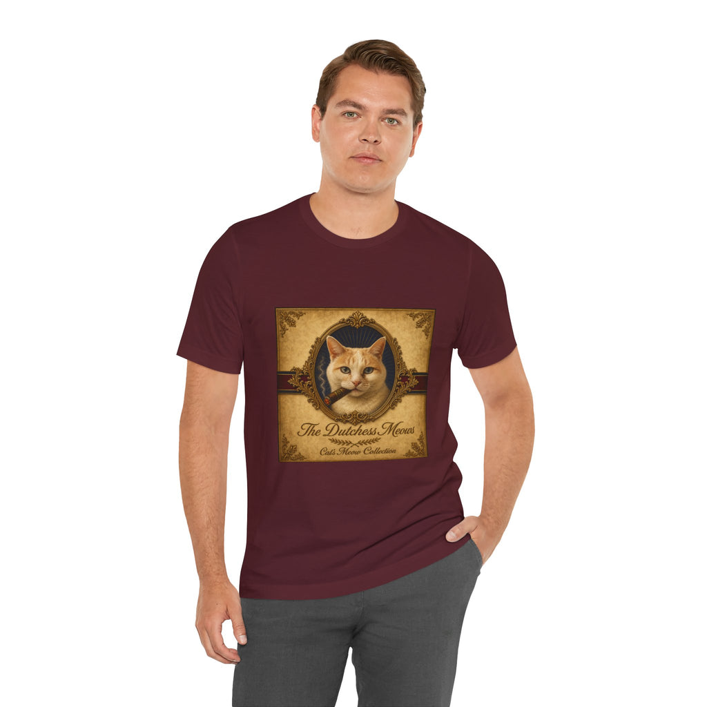 Humidor Hounds — "The Dutchess Meows" Vintage Cat Portrait Tee
