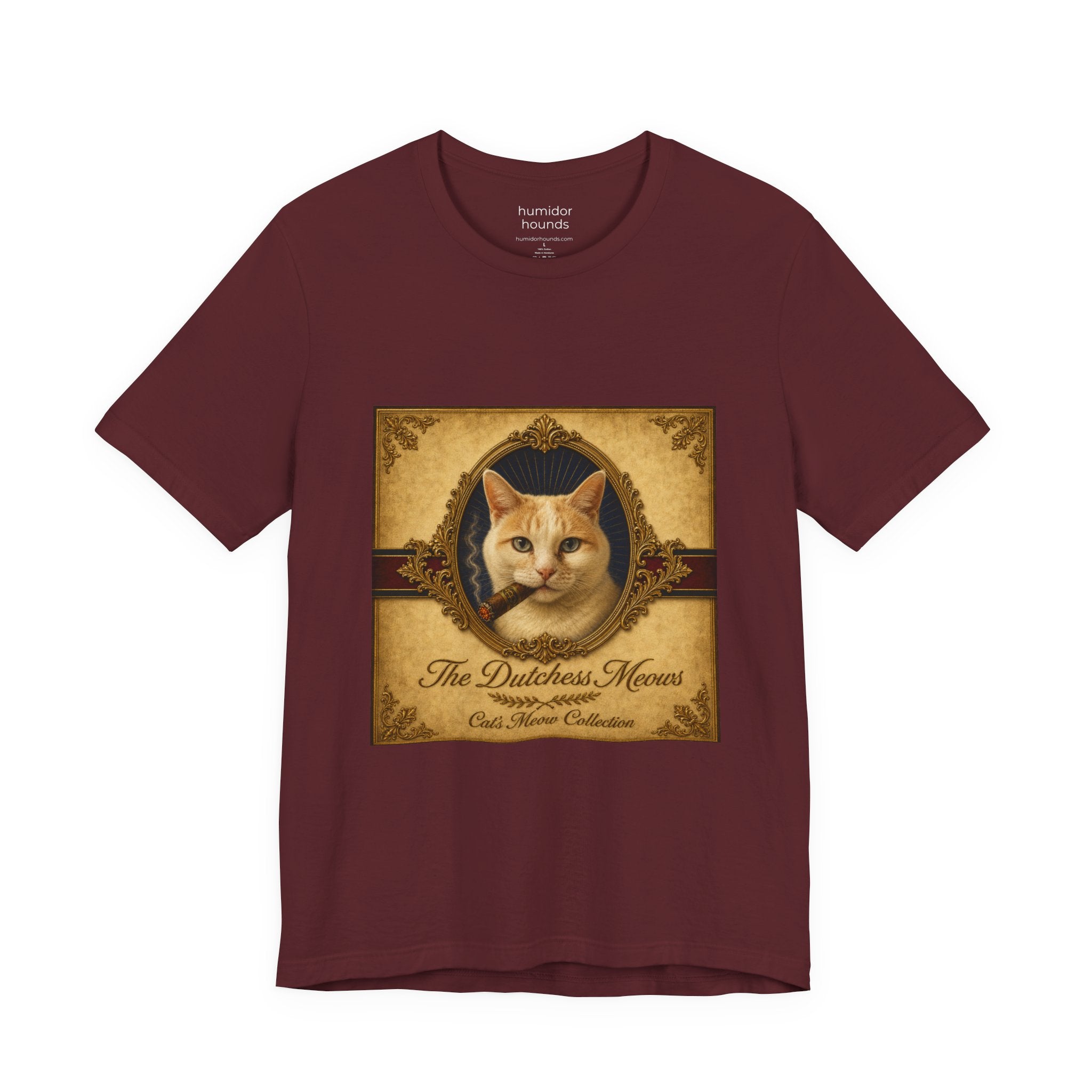 Humidor Hounds — "The Dutchess Meows" Vintage Cat Portrait Tee