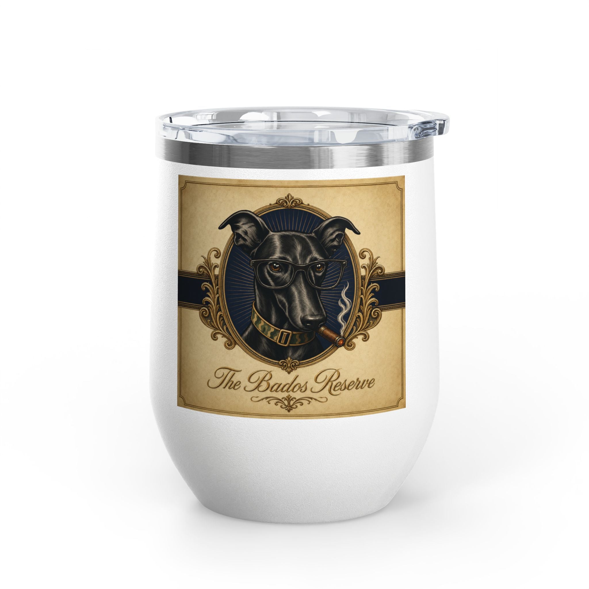 Humidor Hounds Whiskey Tumbler — Run Hard. Burn Slow.