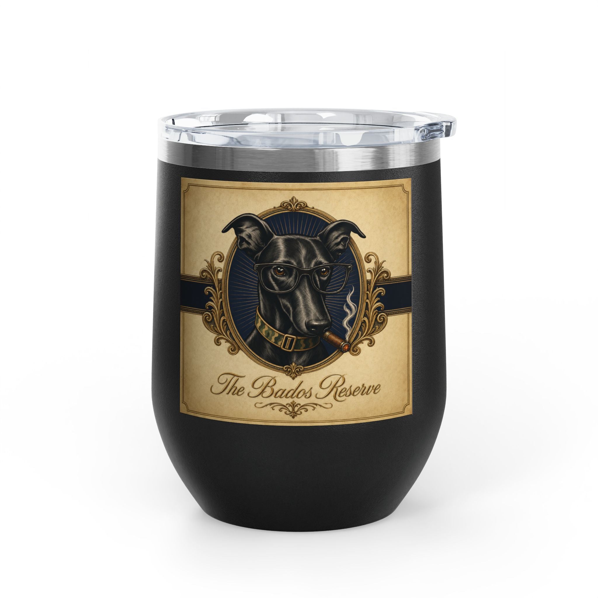 Humidor Hounds Whiskey Tumbler — Run Hard. Burn Slow.