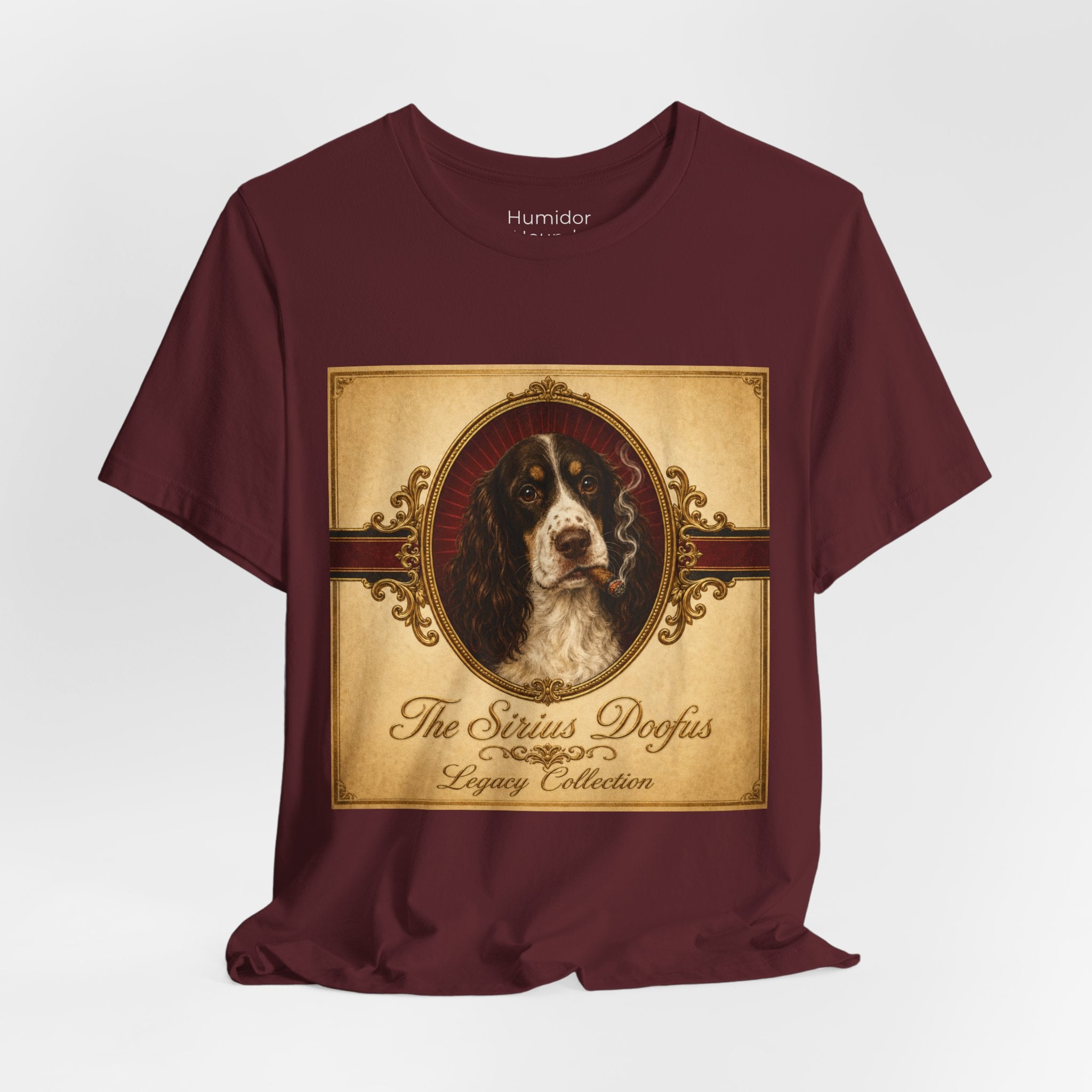 Humidor Hounds — "The Sirius Doofus" Vintage Dog Portrait Tee