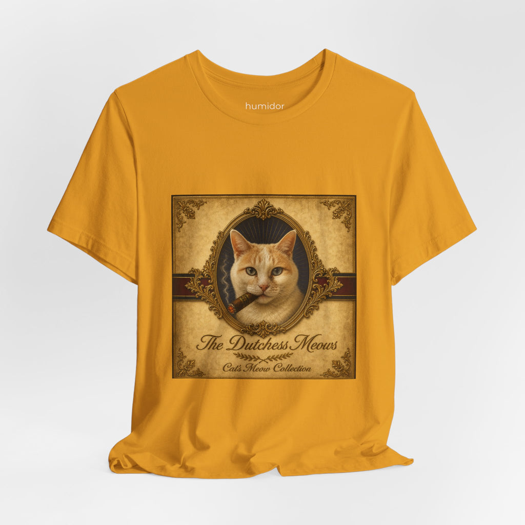 Humidor Hounds — "The Dutchess Meows" Vintage Cat Portrait Tee