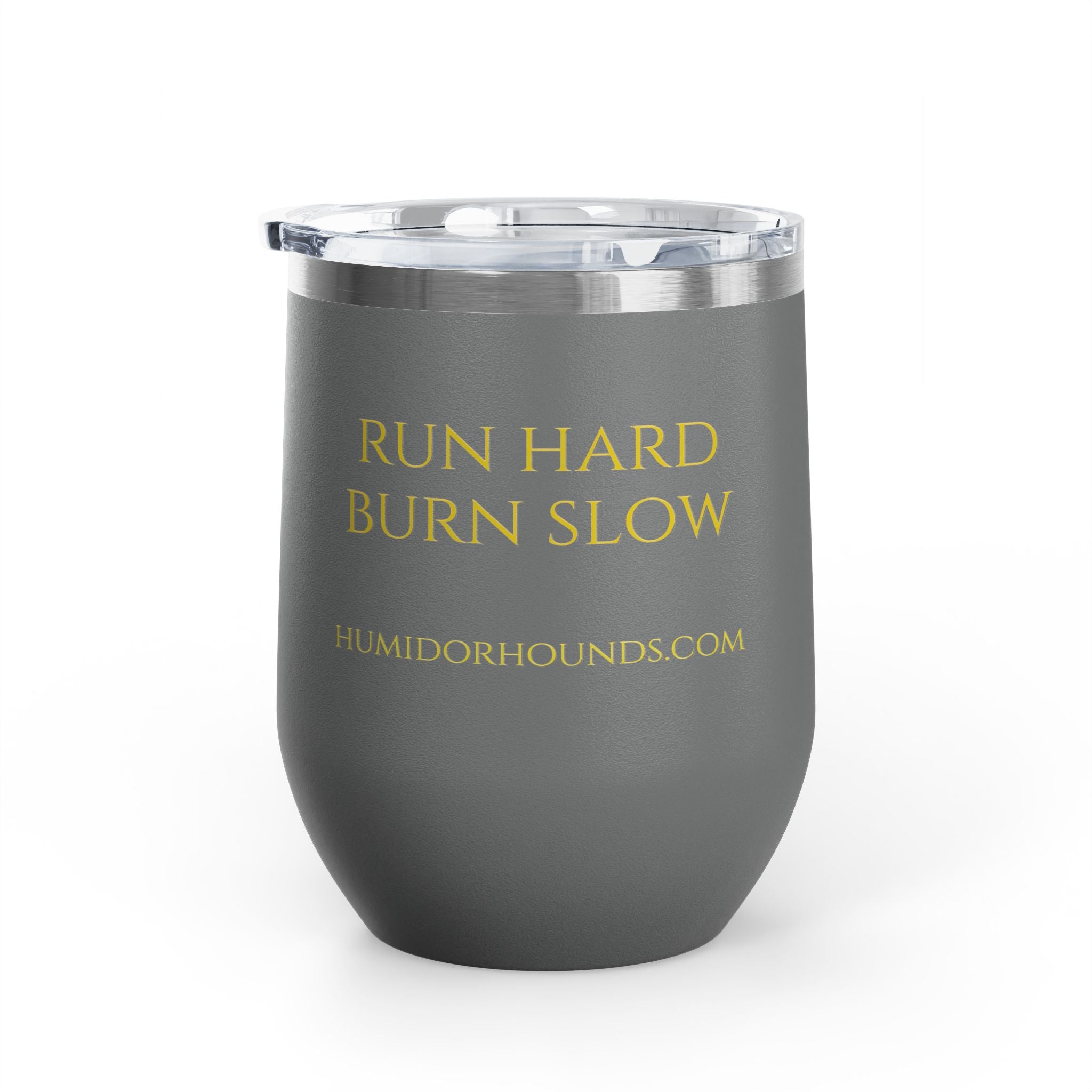 Humidor Hounds Whiskey Tumbler — Run Hard. Burn Slow.