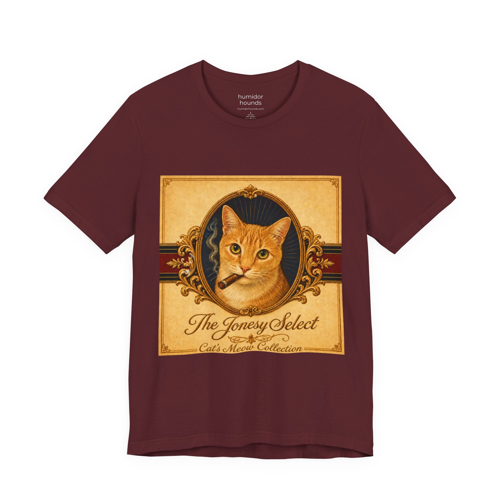 Humidor Hounds — "The Jonesy Select" Vintage Cat Portrait Tee