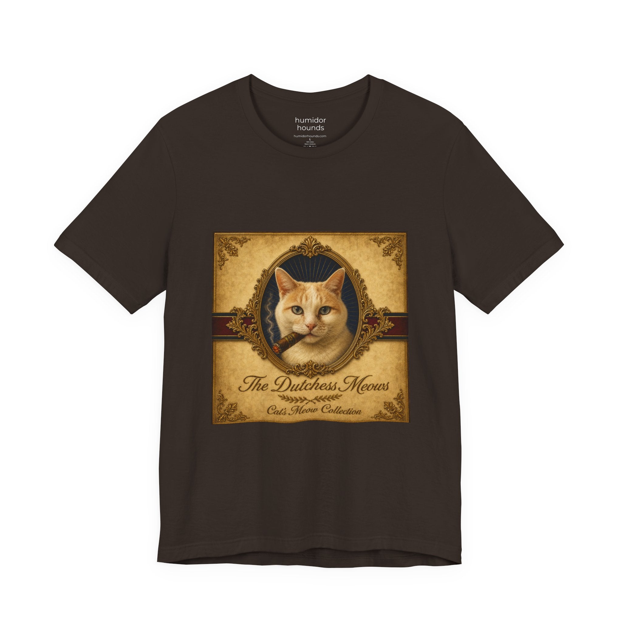 Humidor Hounds — "The Dutchess Meows" Vintage Cat Portrait Tee