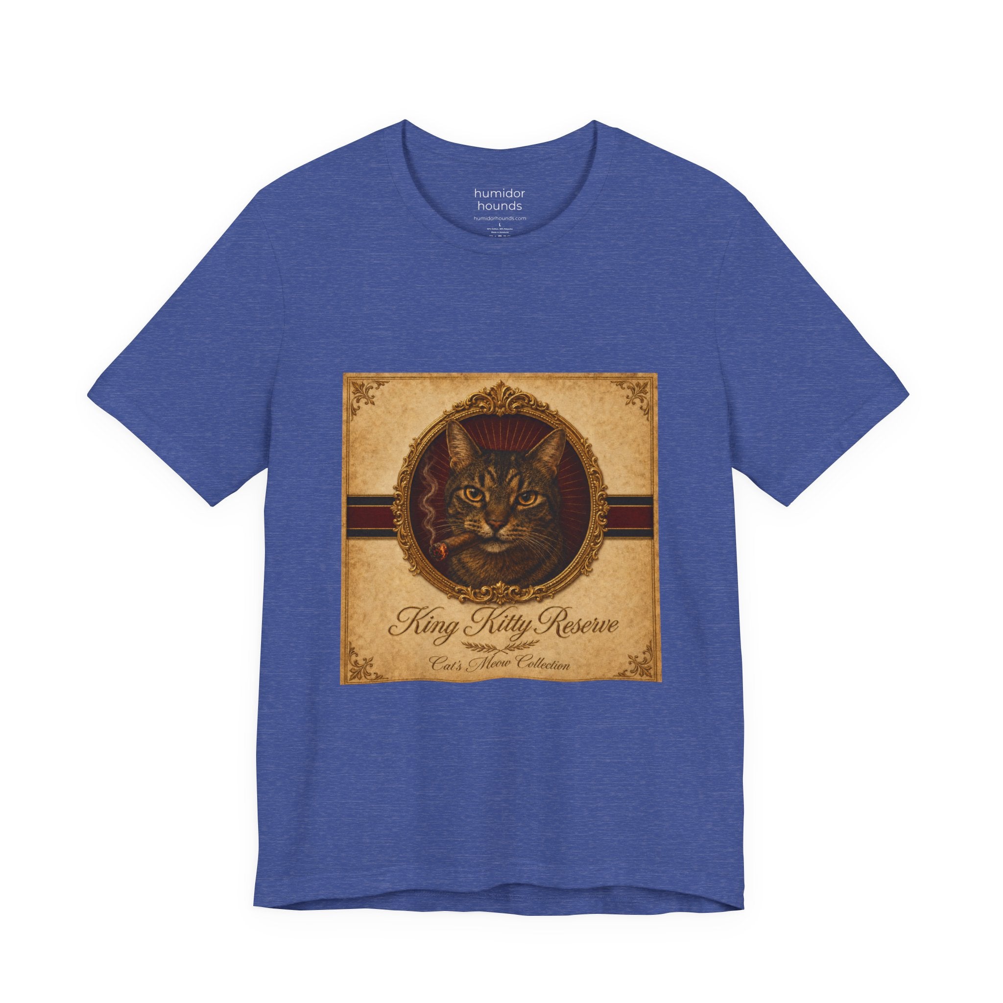 Humidor Hounds — "The King Kitty" Vintage Cat Portrait Tee