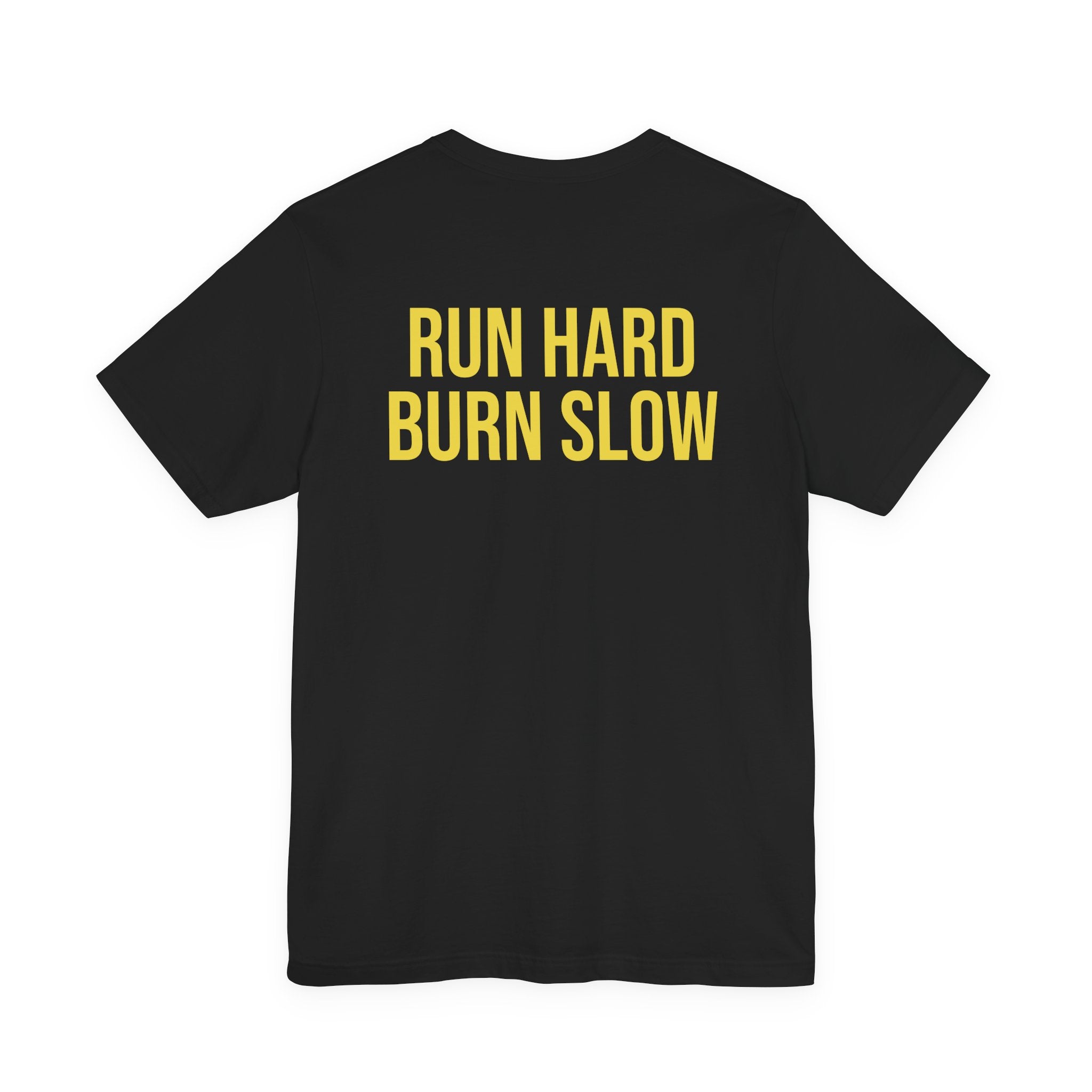 Humidor Hounds Vintage Emblem T-Shirt — “Run Hard Burn Slow” Athletic Tee