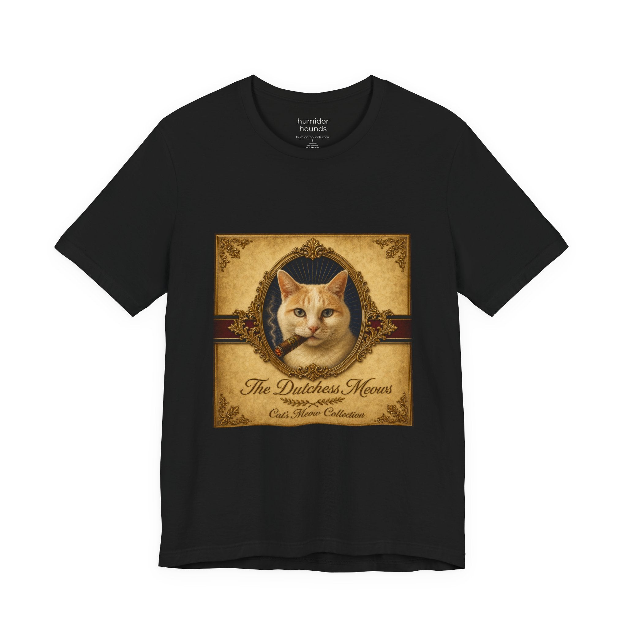 Humidor Hounds — "The Dutchess Meows" Vintage Cat Portrait Tee