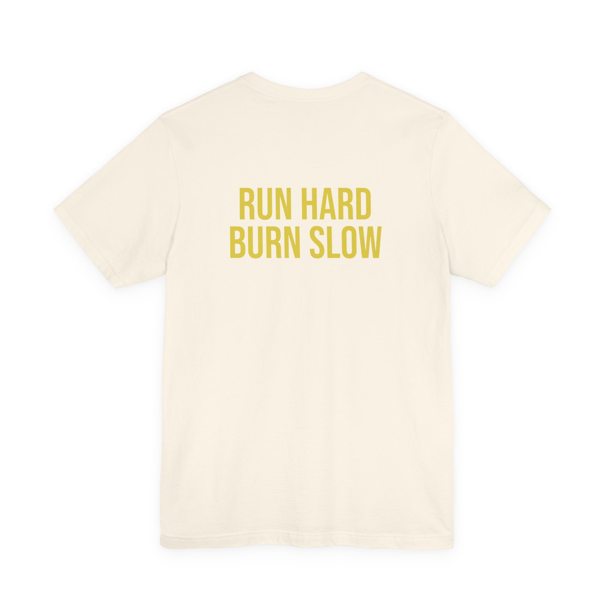 Run Hard Burn Slow Greyhound Dog T‑Shirt — "The Lady Eyeballs" Vintage Cigar Graphic