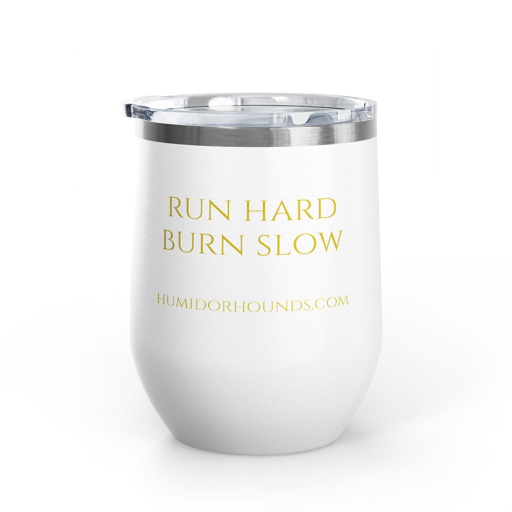 Humidor Hounds Whiskey Tumbler — Run Hard. Burn Slow.
