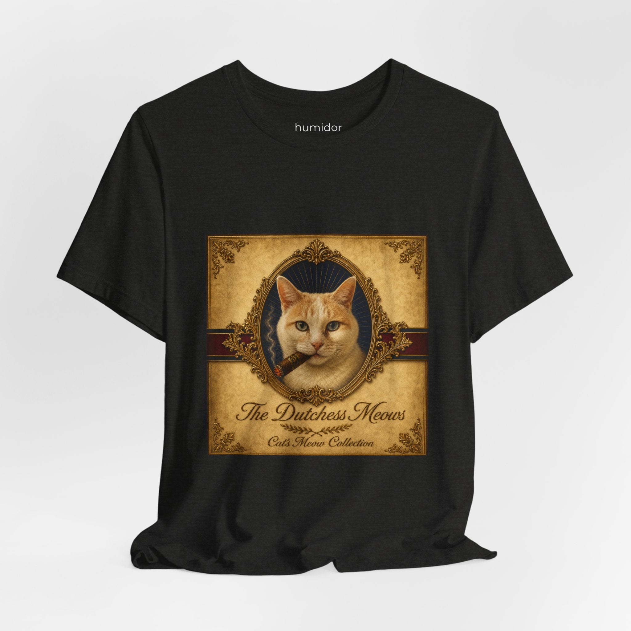Humidor Hounds — "The Dutchess Meows" Vintage Cat Portrait Tee
