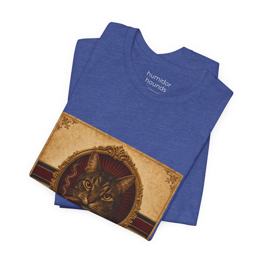 Humidor Hounds — "The King Kitty" Vintage Cat Portrait Tee