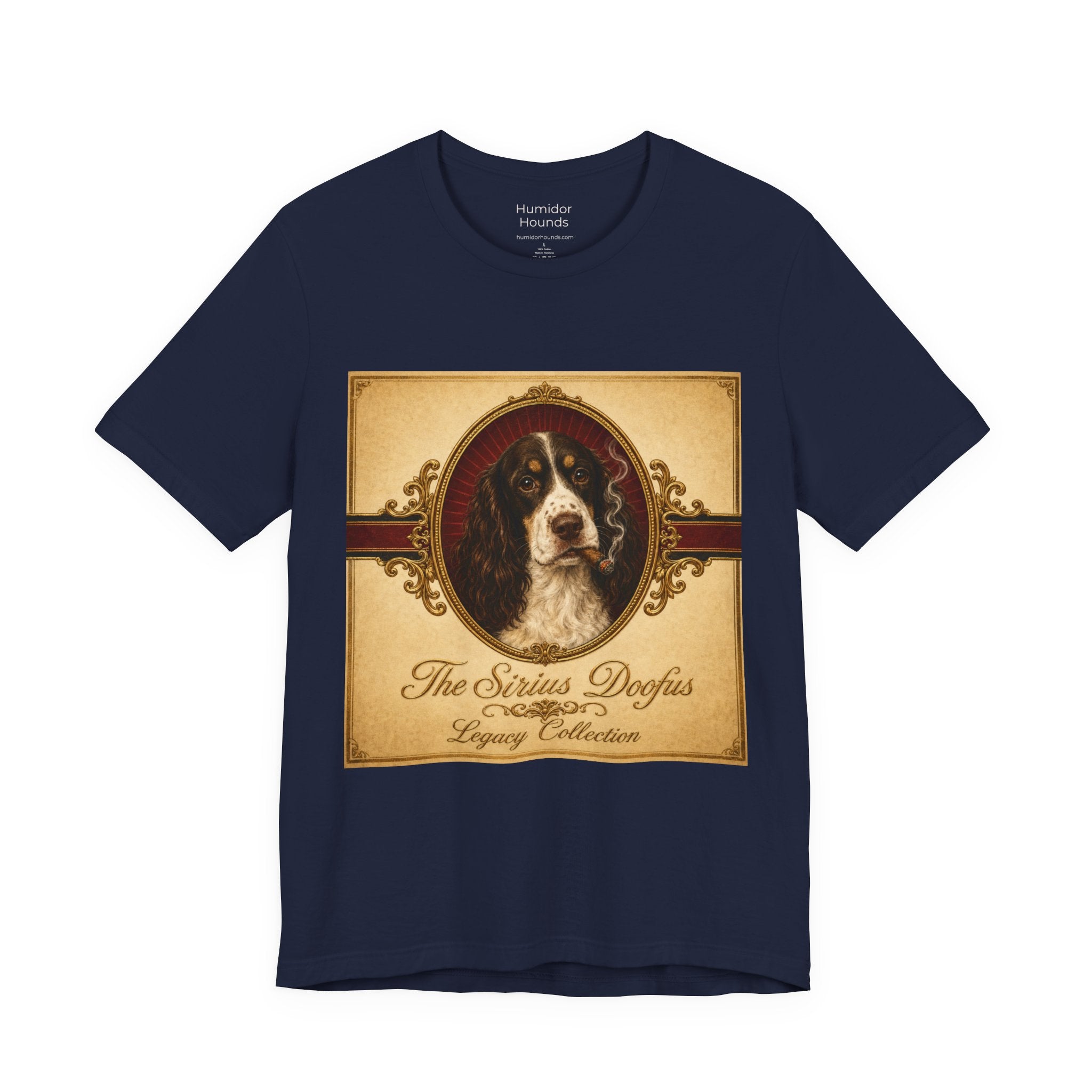 Humidor Hounds — "The Sirius Doofus" Vintage Dog Portrait Tee