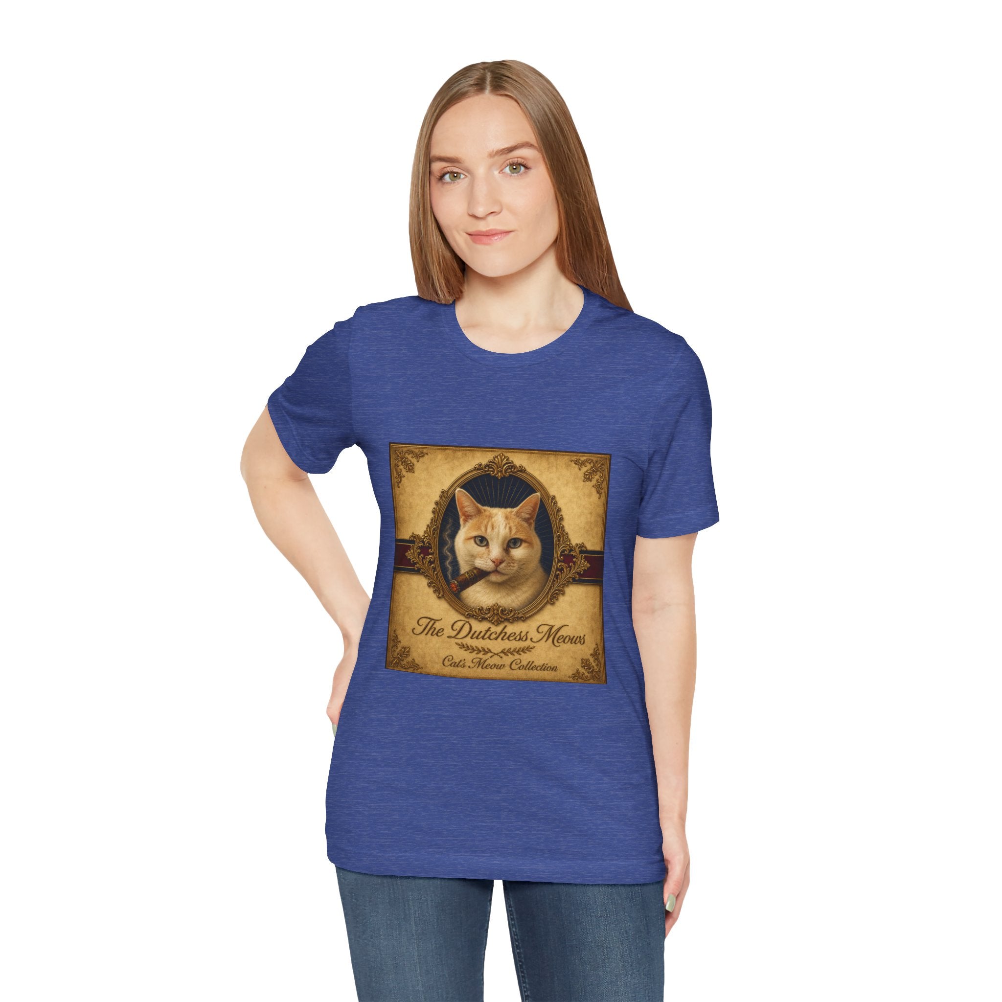 Humidor Hounds — "The Dutchess Meows" Vintage Cat Portrait Tee