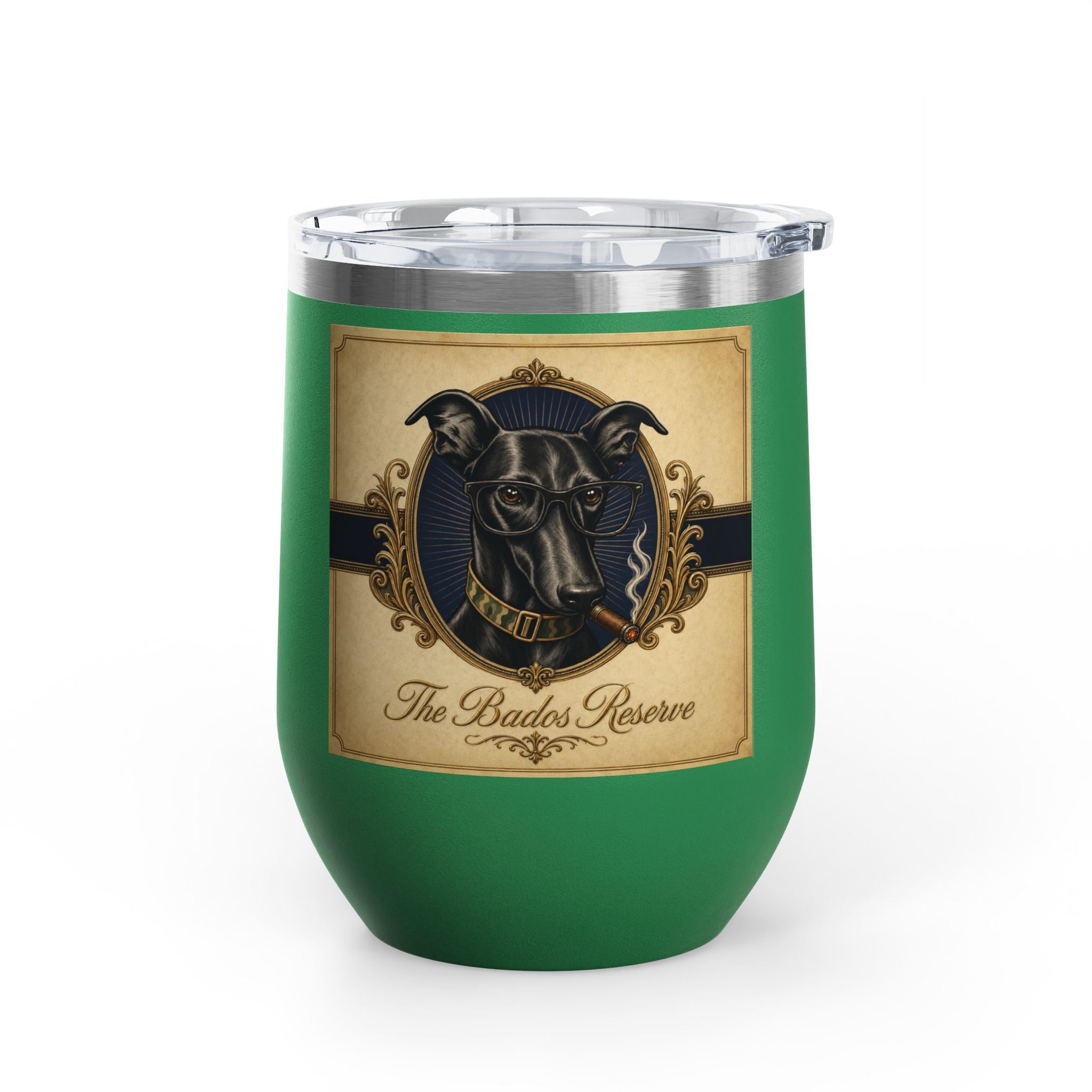 Humidor Hounds Whiskey Tumbler — Run Hard. Burn Slow.