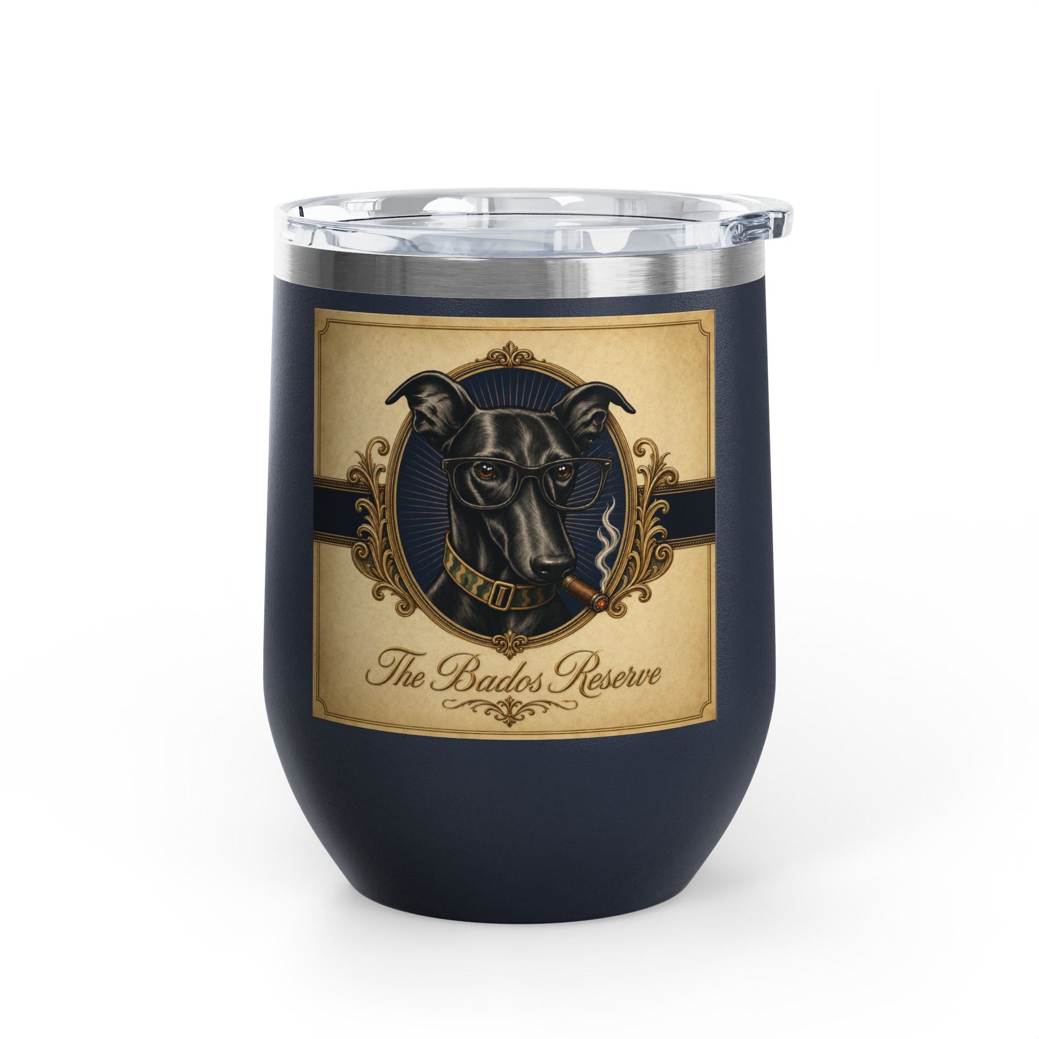 Humidor Hounds Whiskey Tumbler — Run Hard. Burn Slow.