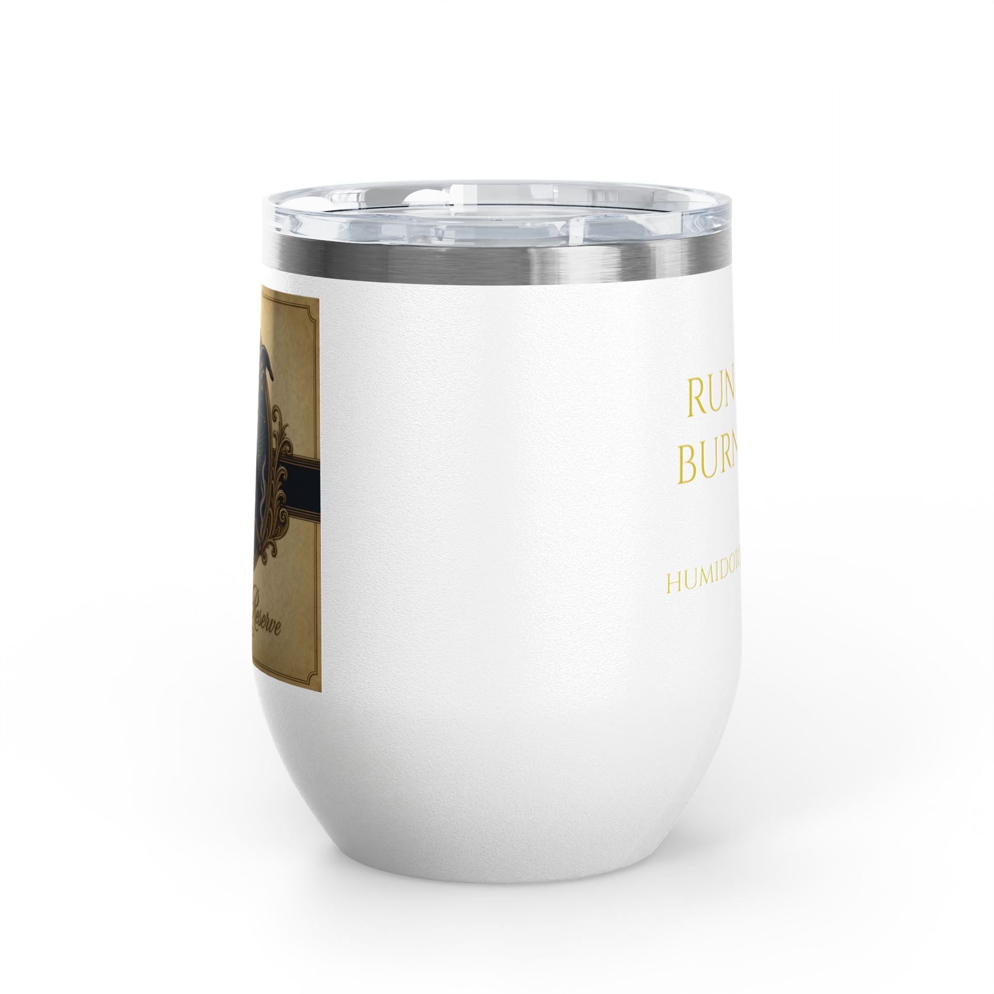 Humidor Hounds Whiskey Tumbler — Run Hard. Burn Slow.
