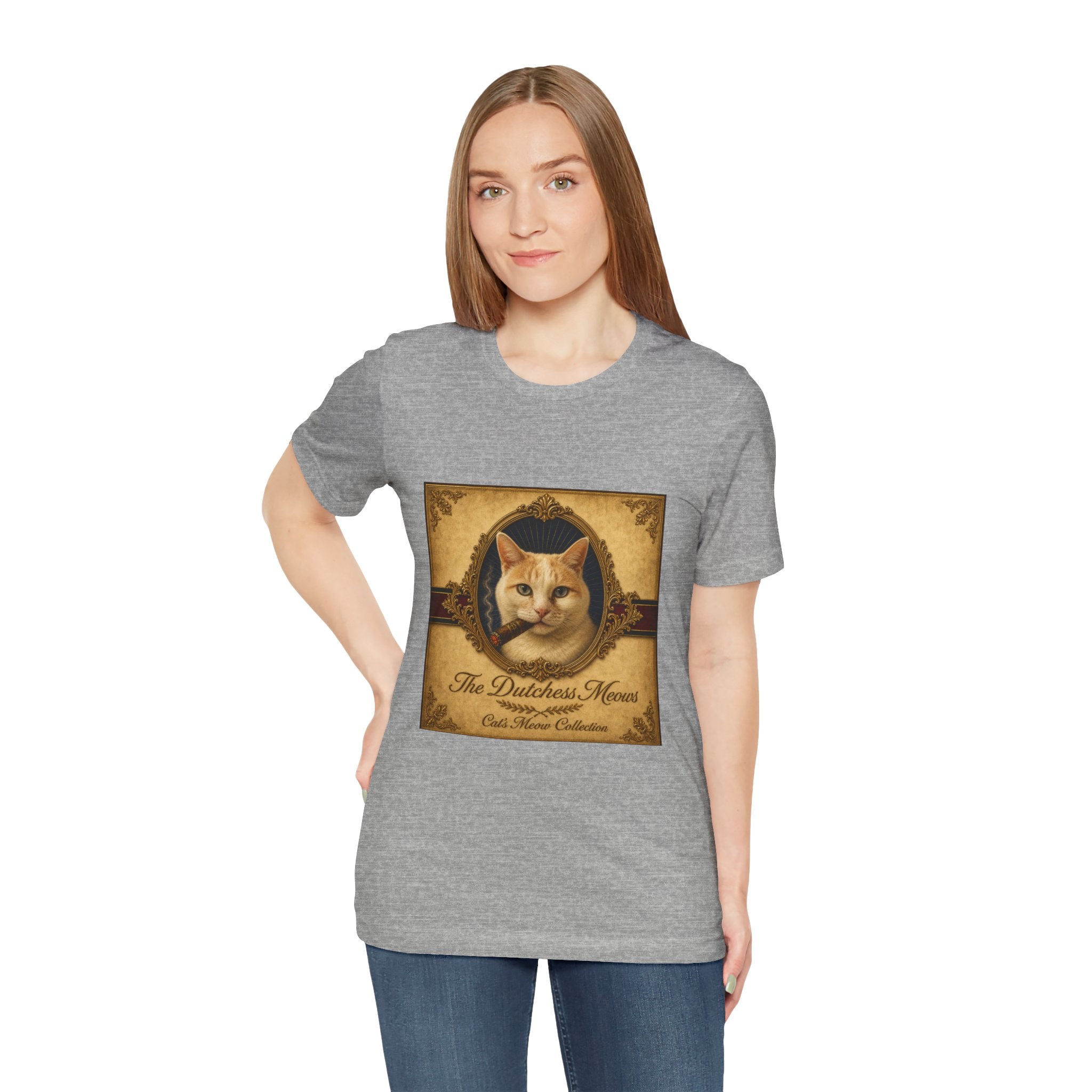 Humidor Hounds — "The Dutchess Meows" Vintage Cat Portrait Tee