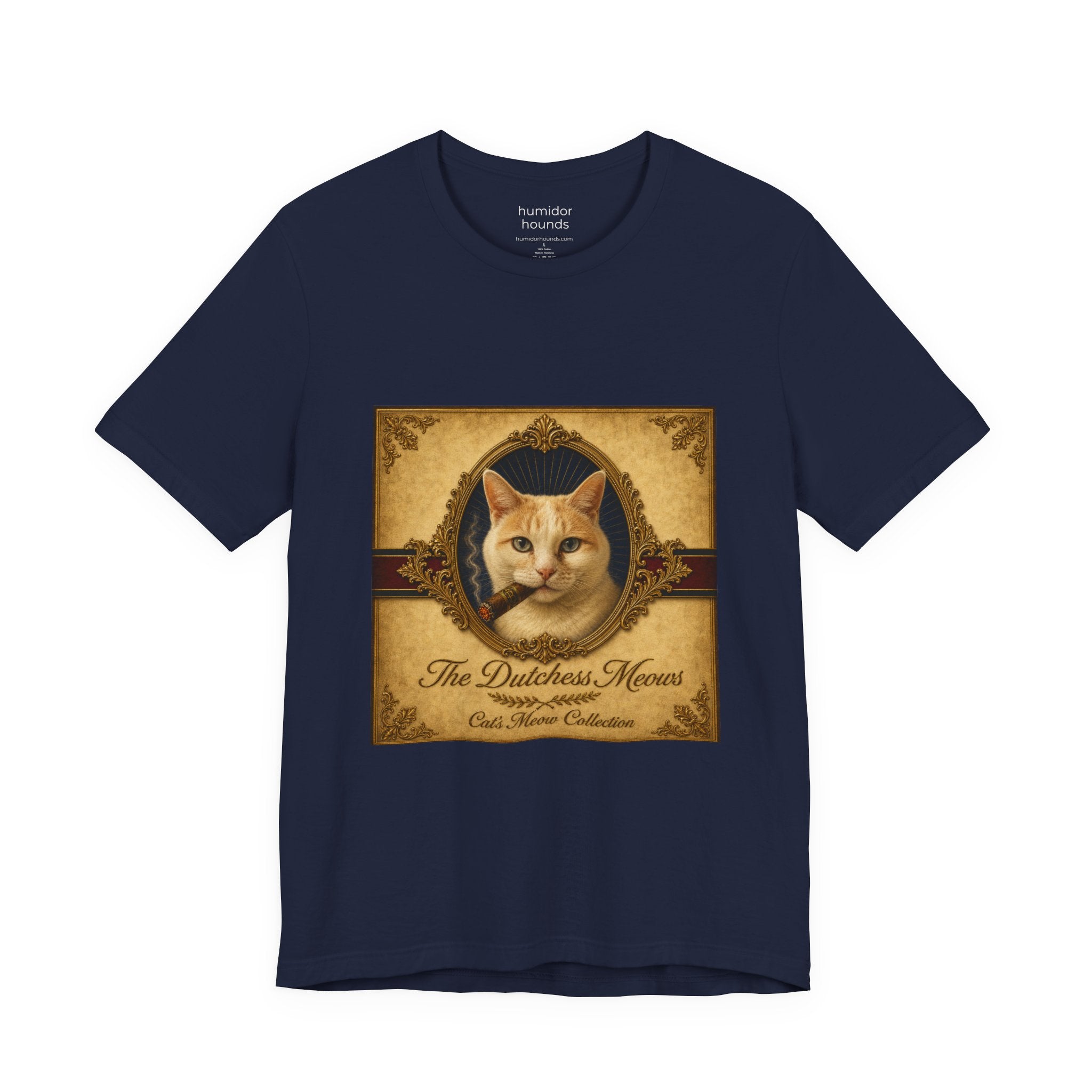 Humidor Hounds — "The Dutchess Meows" Vintage Cat Portrait Tee