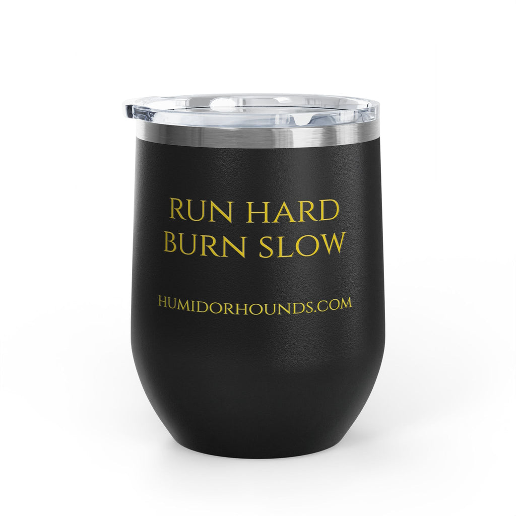 Humidor Hounds Whiskey Tumbler — Run Hard. Burn Slow.