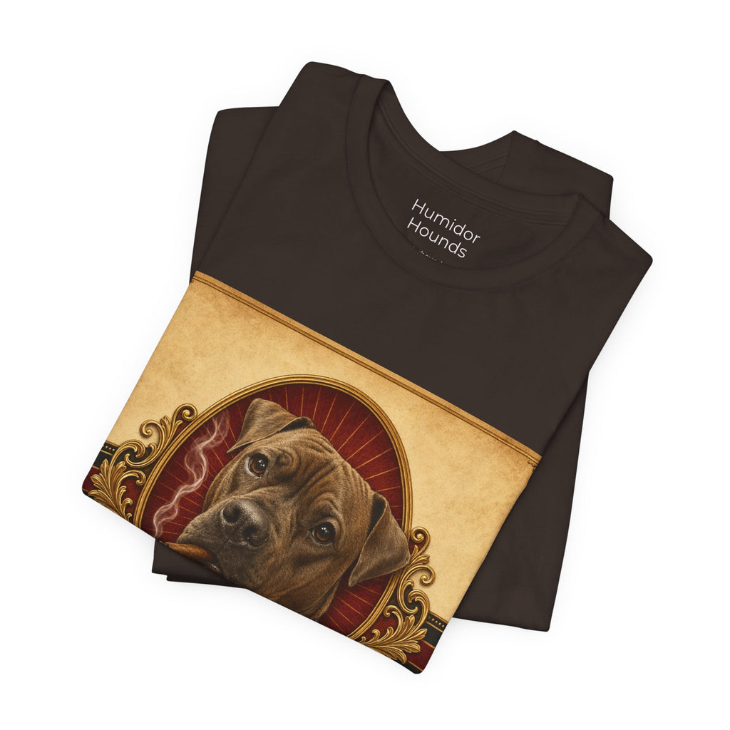Vintage Dog Portrait Tee — “The Lady Beefcake” Front & “Run Hard Burn Slow” Back
