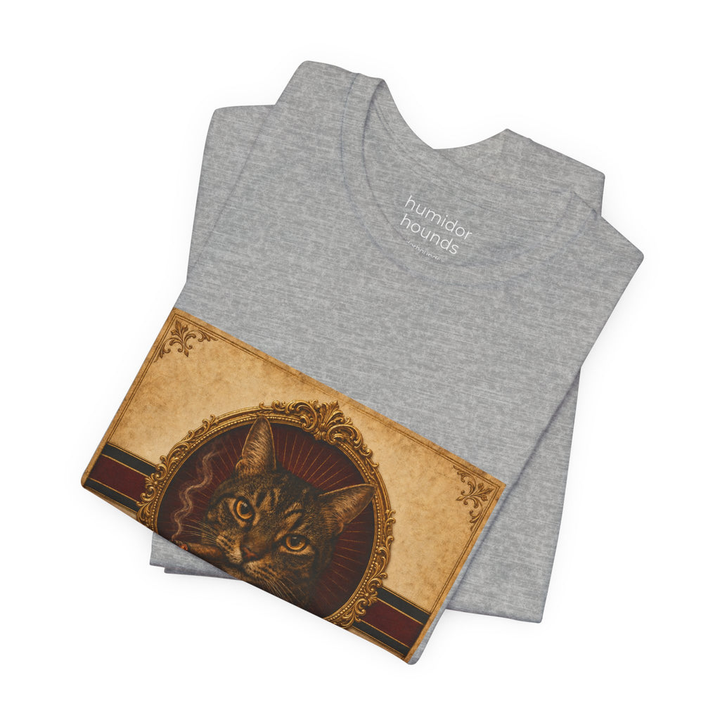 Humidor Hounds — "The King Kitty" Vintage Cat Portrait Tee