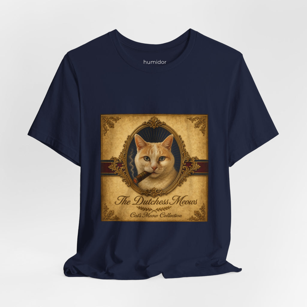Humidor Hounds — "The Dutchess Meows" Vintage Cat Portrait Tee