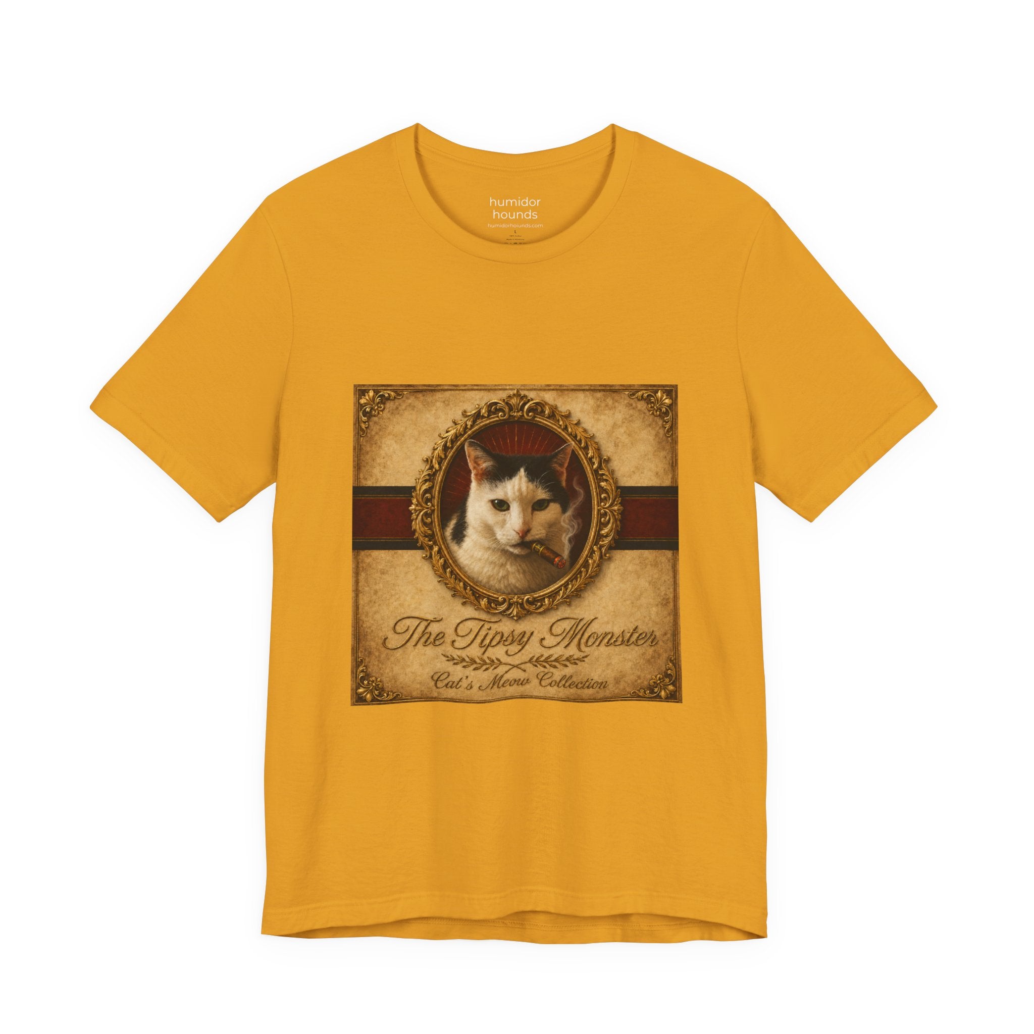 Humidor Hounds — "The Tipsy Monster" Vintage Cat Portrait Tee