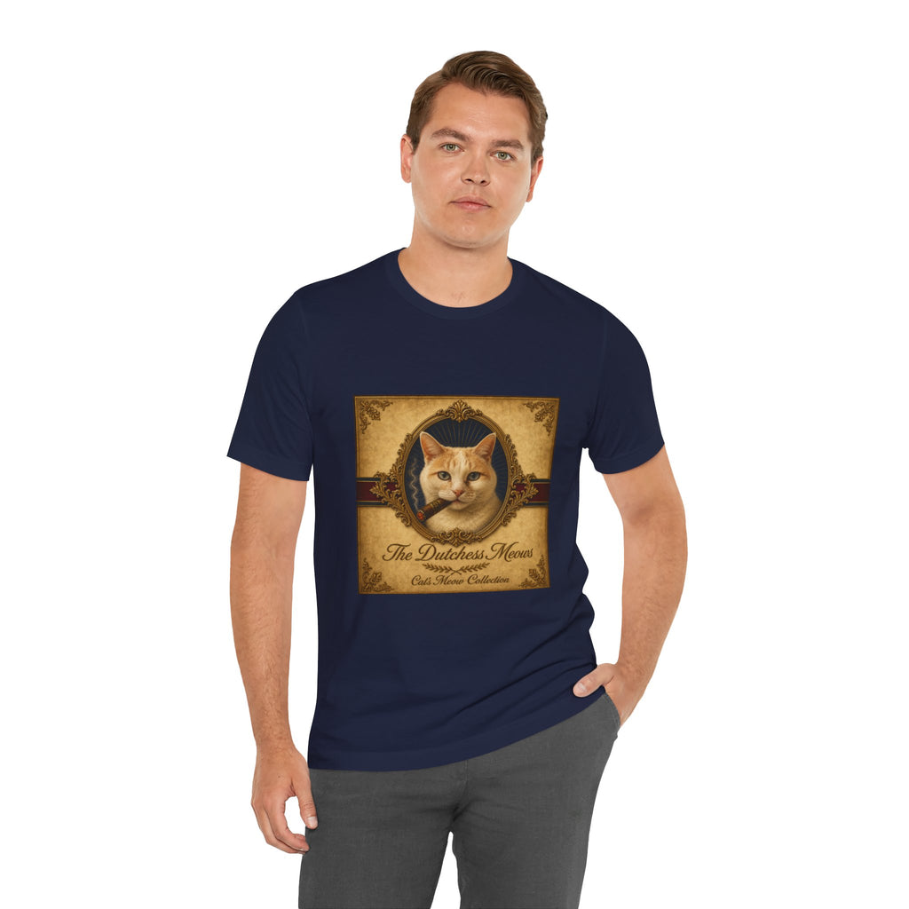 Humidor Hounds — "The Dutchess Meows" Vintage Cat Portrait Tee