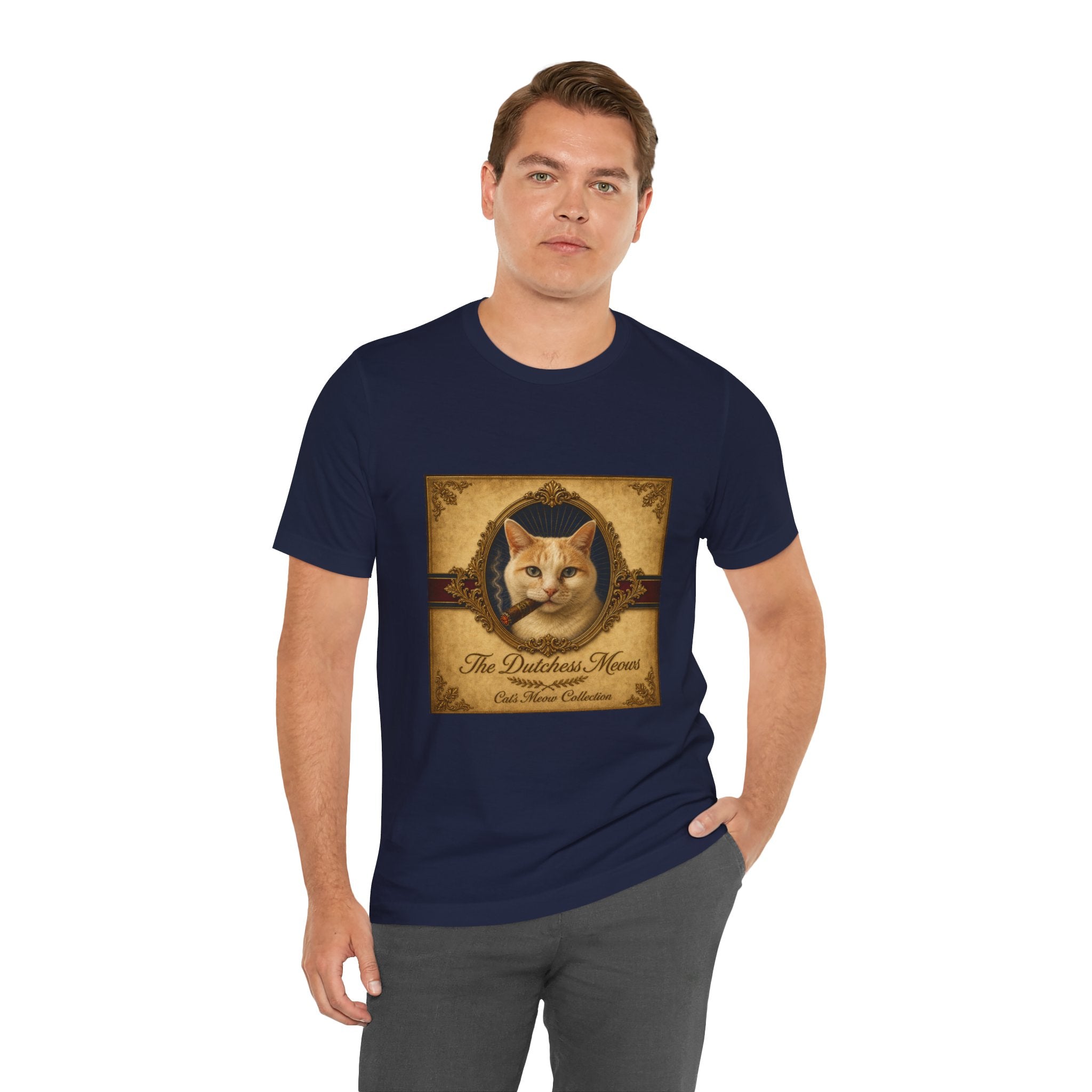 Humidor Hounds — "The Dutchess Meows" Vintage Cat Portrait Tee