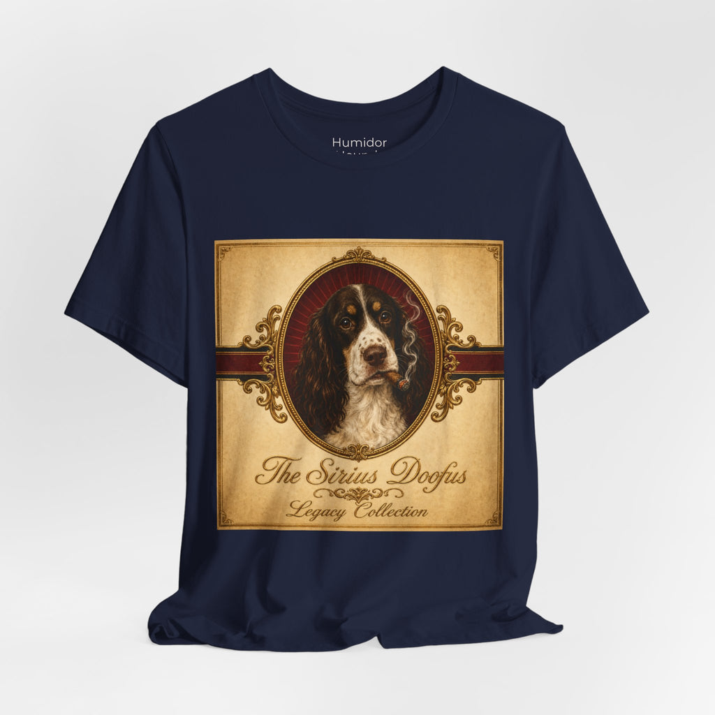 Humidor Hounds — "The Sirius Doofus" Vintage Dog Portrait Tee