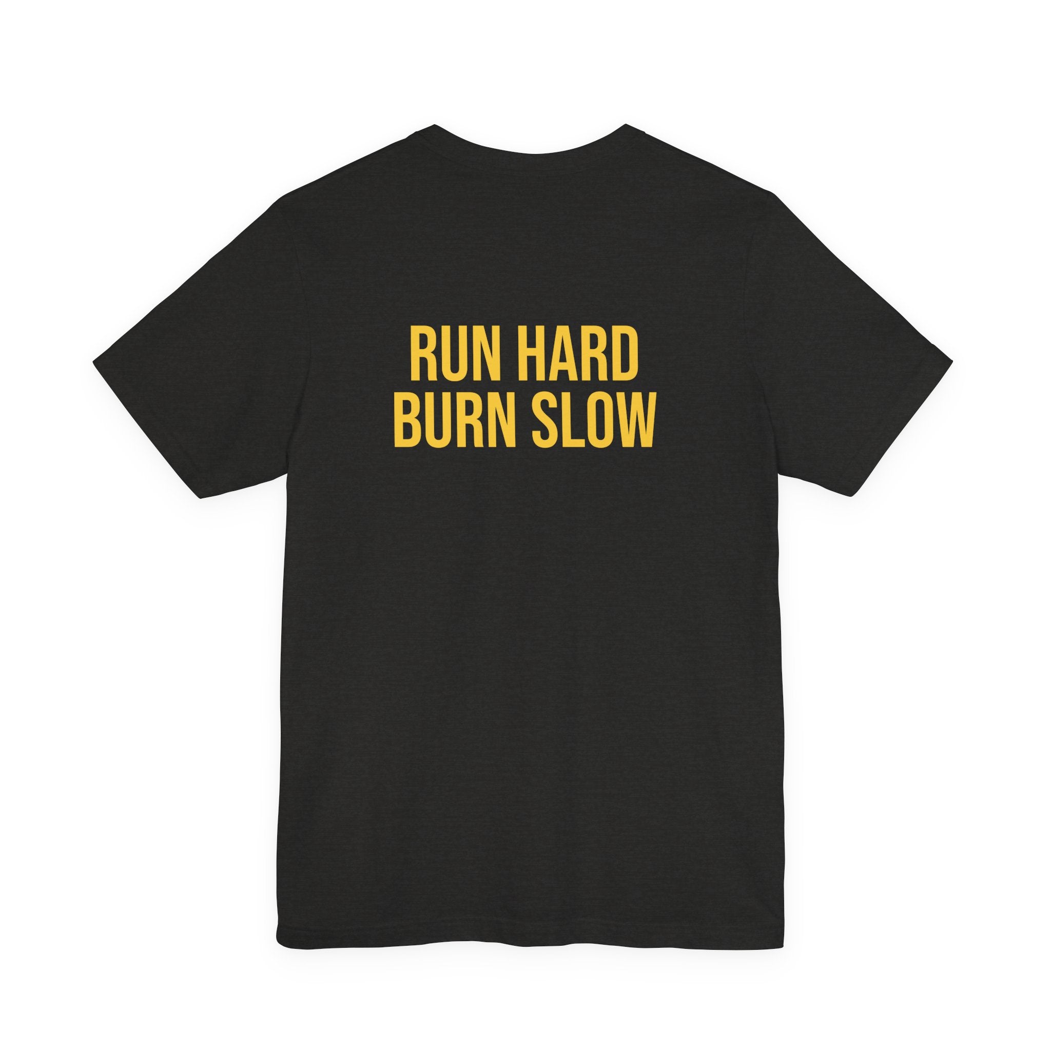 Vintage Dog Portrait Tee — “The Lady Beefcake” Front & “Run Hard Burn Slow” Back