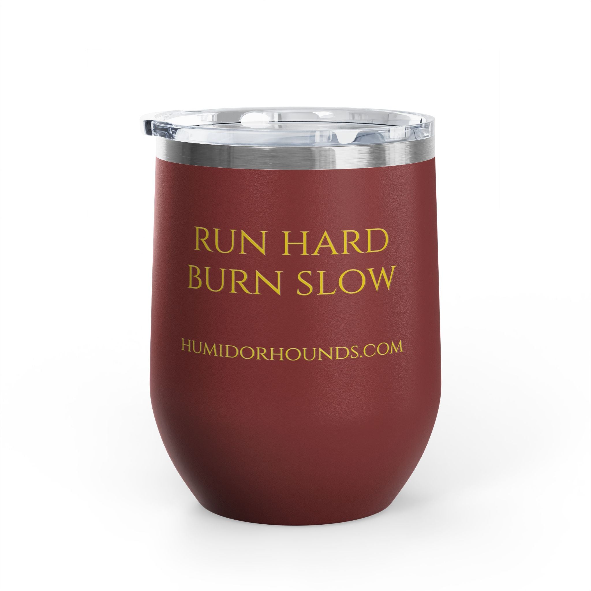 Humidor Hounds Whiskey Tumbler — Run Hard. Burn Slow.