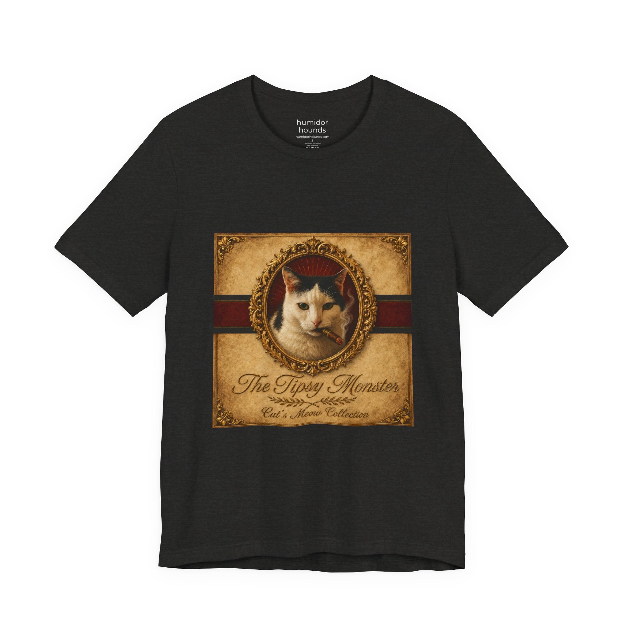 Humidor Hounds — "The Tipsy Monster" Vintage Cat Portrait Tee