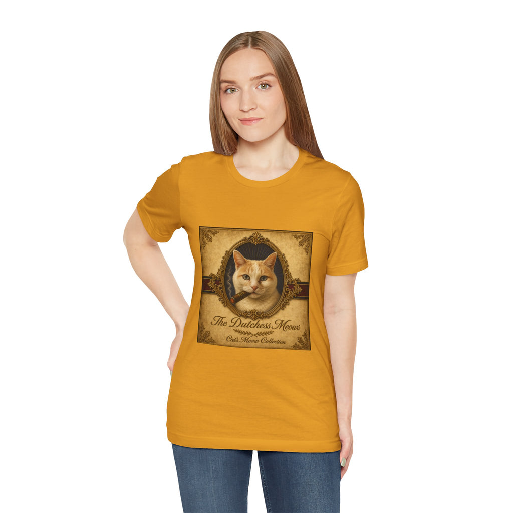 Humidor Hounds — "The Dutchess Meows" Vintage Cat Portrait Tee