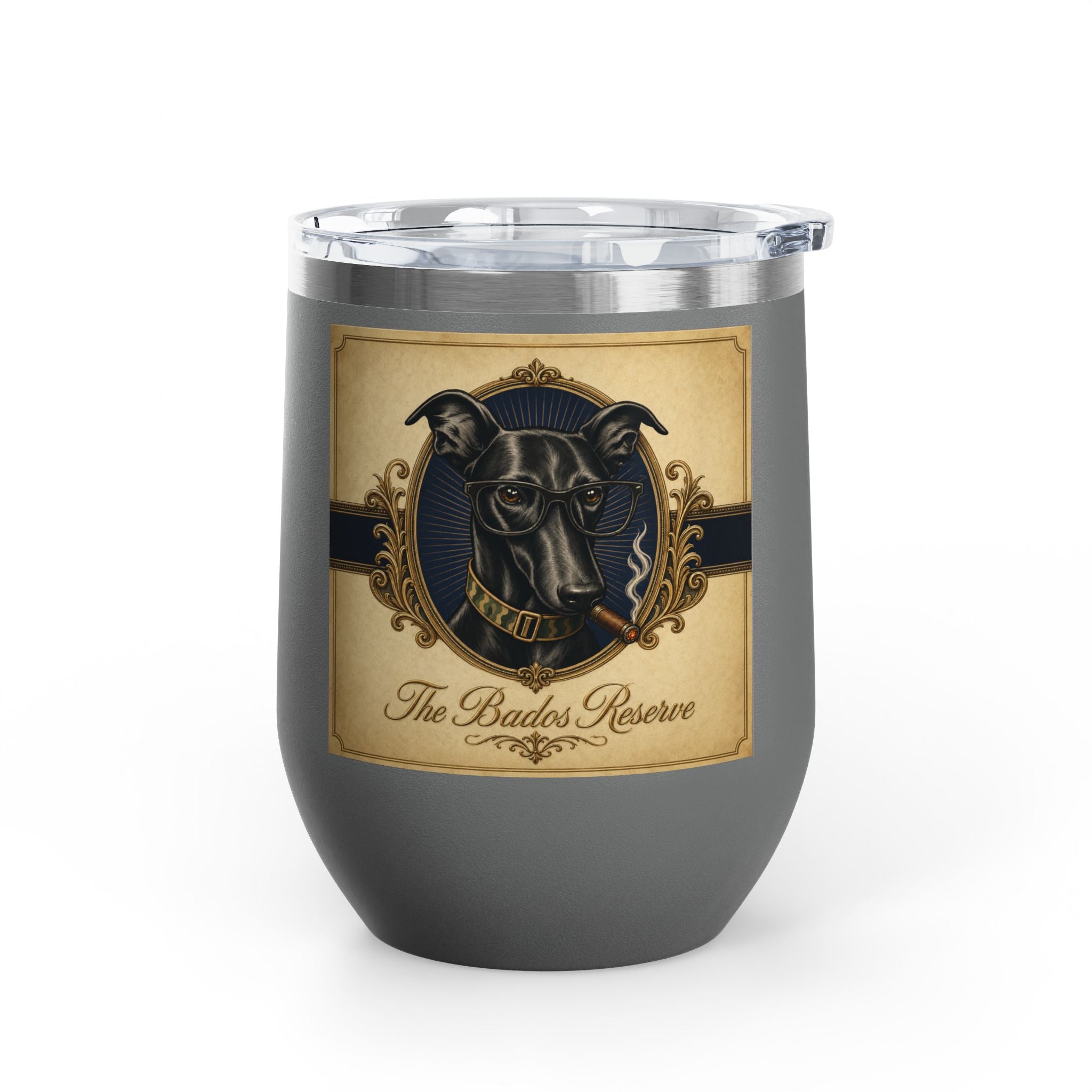 Humidor Hounds Whiskey Tumbler — Run Hard. Burn Slow.