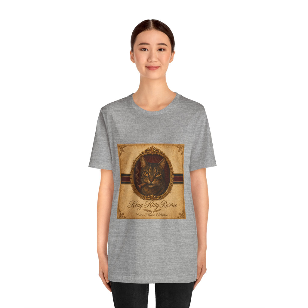 Humidor Hounds — "The King Kitty" Vintage Cat Portrait Tee