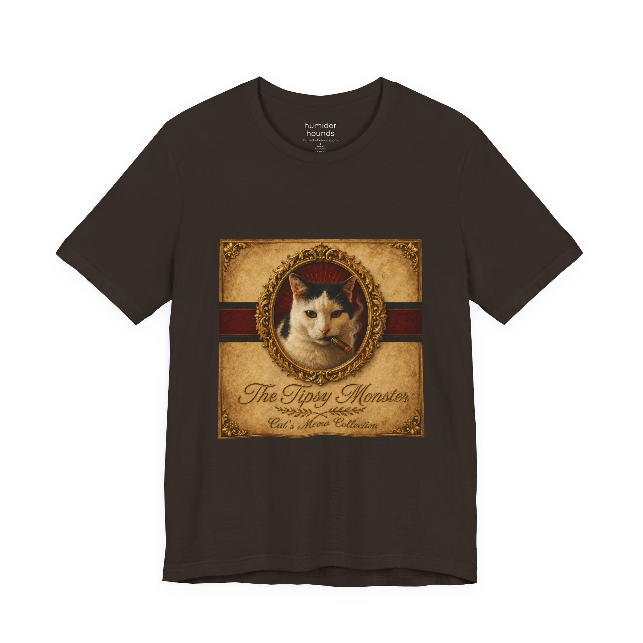 Humidor Hounds — "The Tipsy Monster" Vintage Cat Portrait Tee