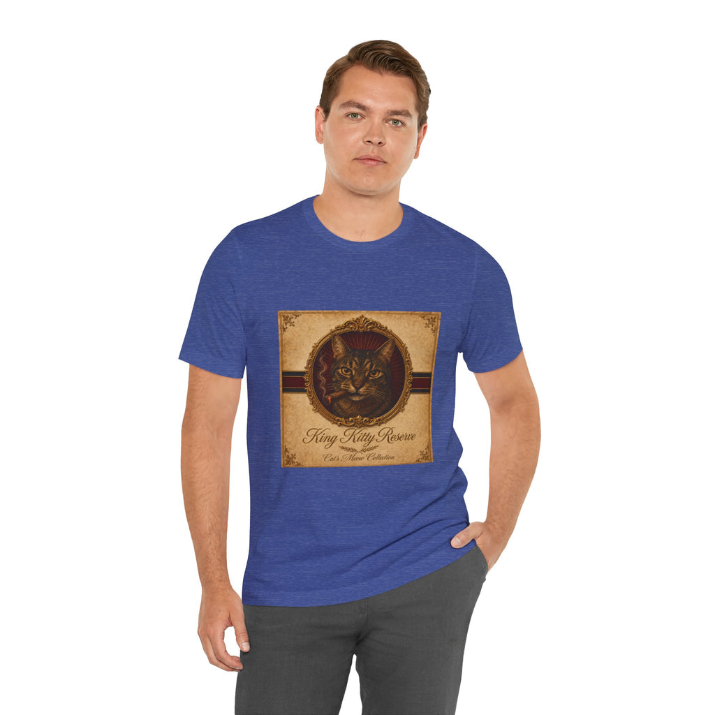 Humidor Hounds — "The King Kitty" Vintage Cat Portrait Tee