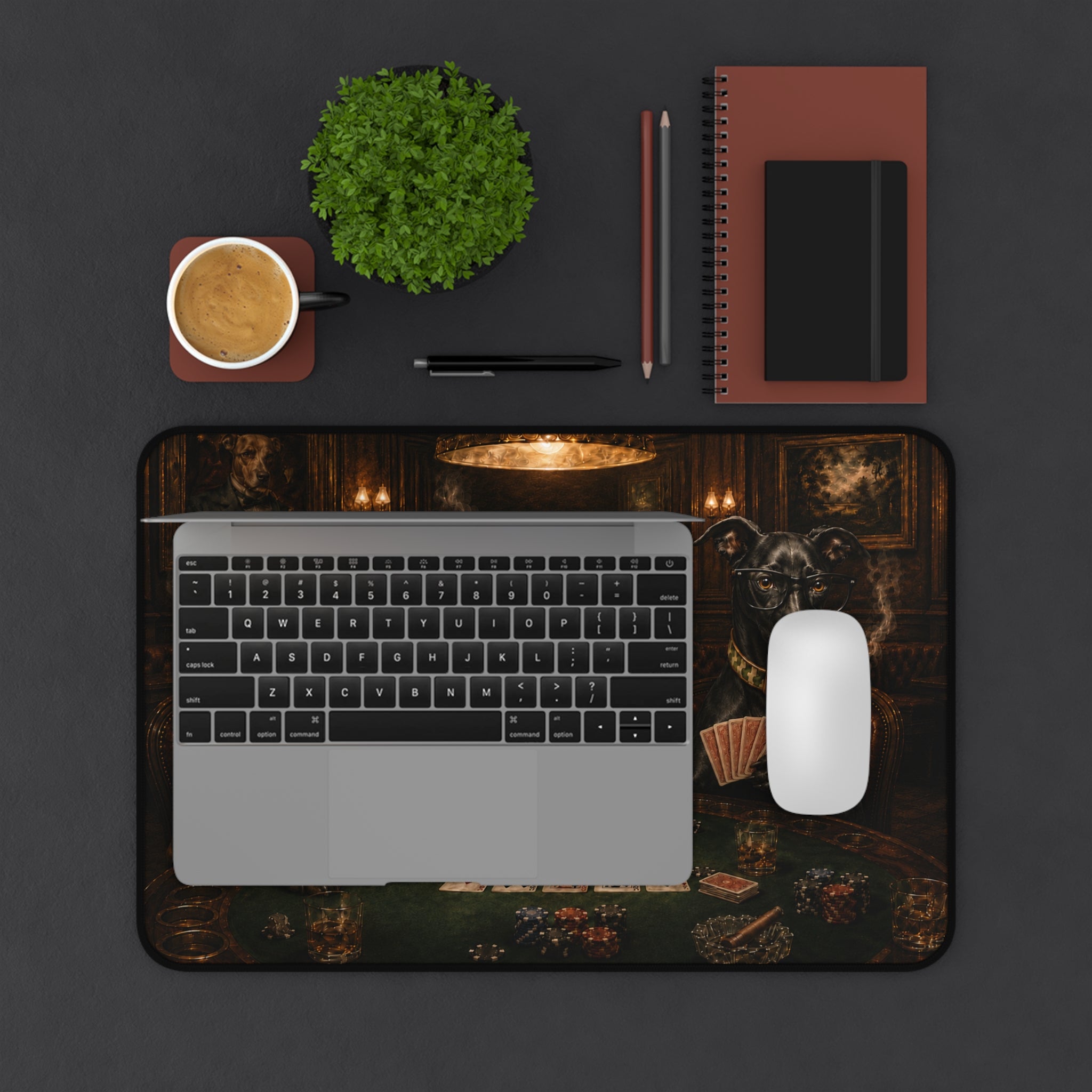 Humidor Hounds — The Poker Table Desk Mat