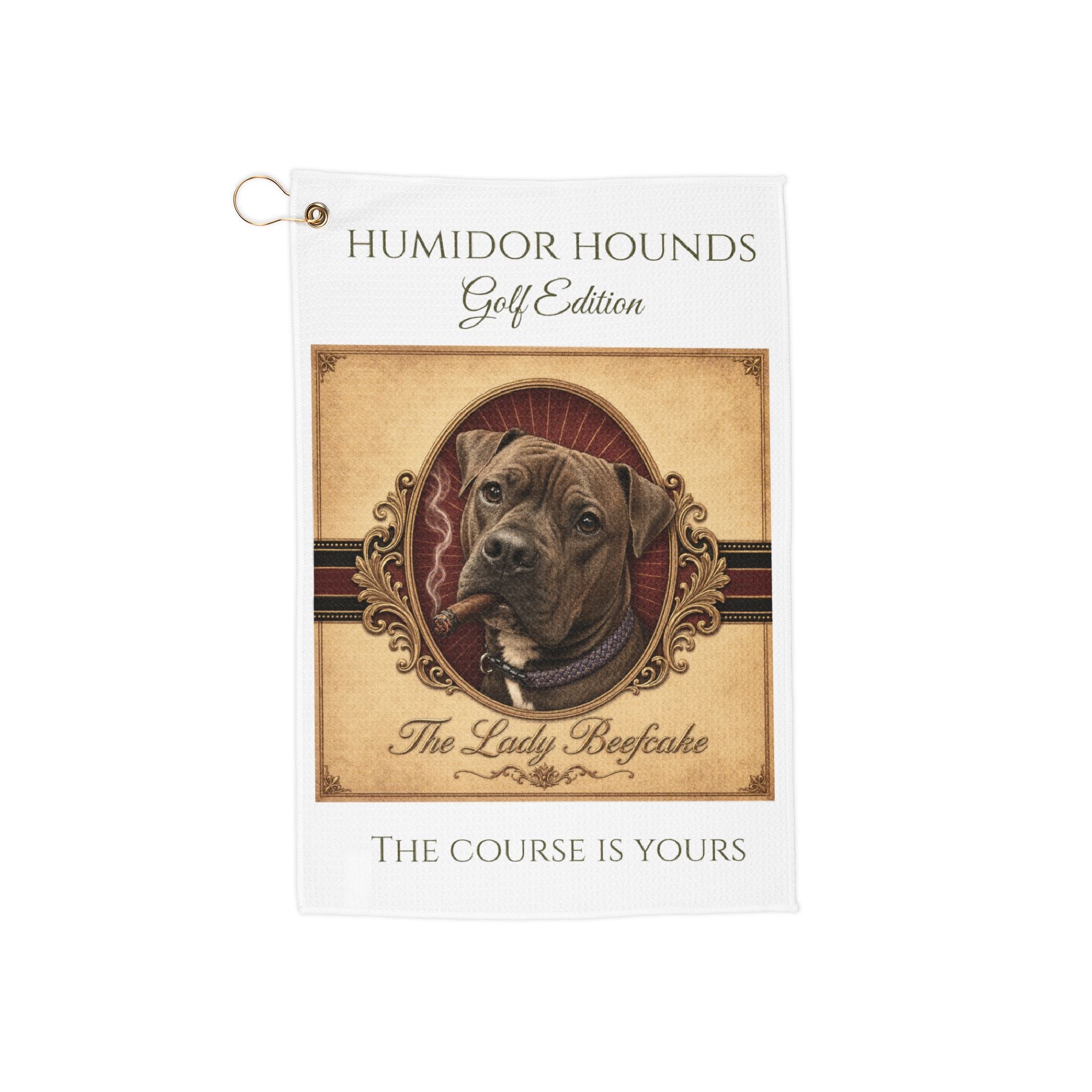Humidor Hounds Golf Towel