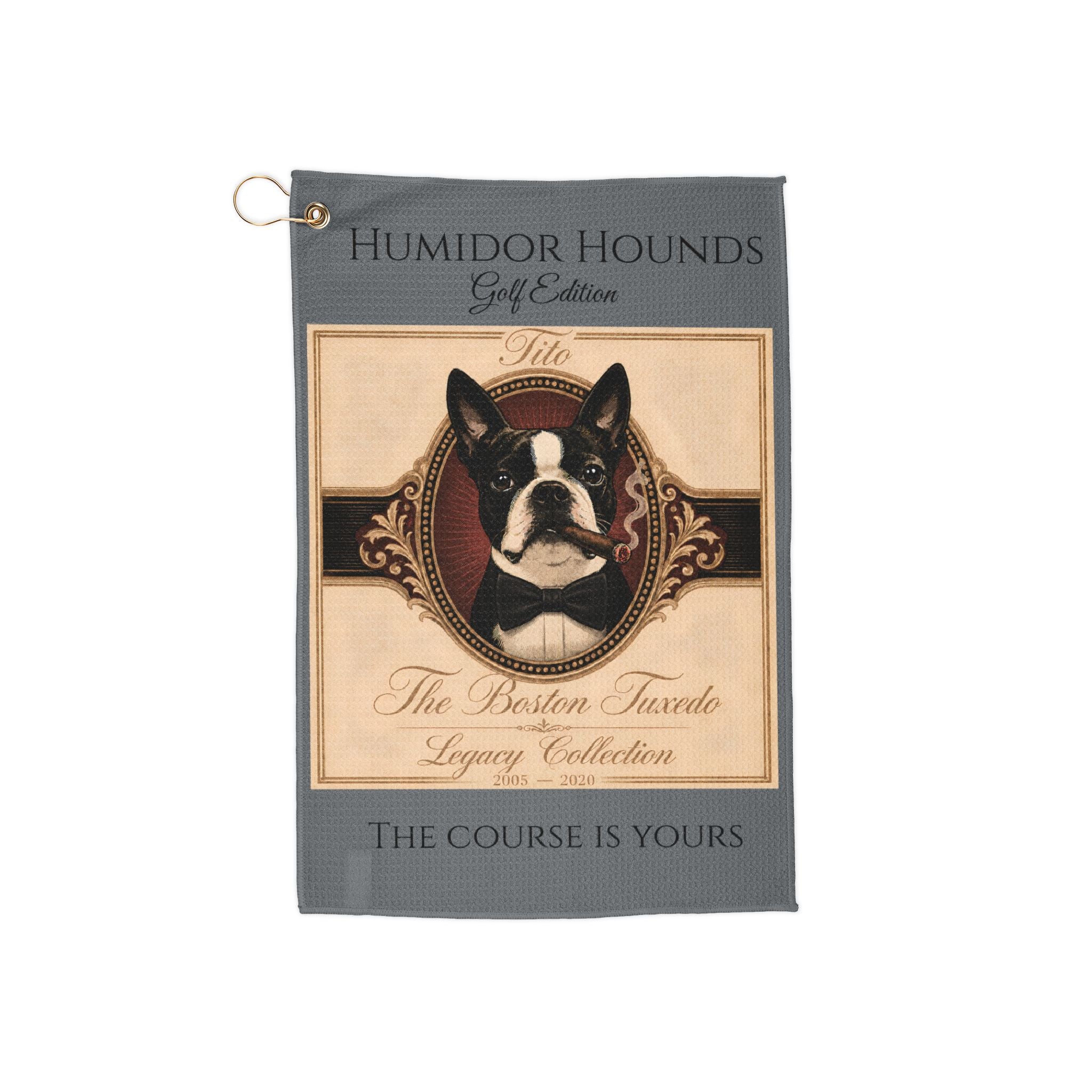 Humidor Hounds Golf Towel