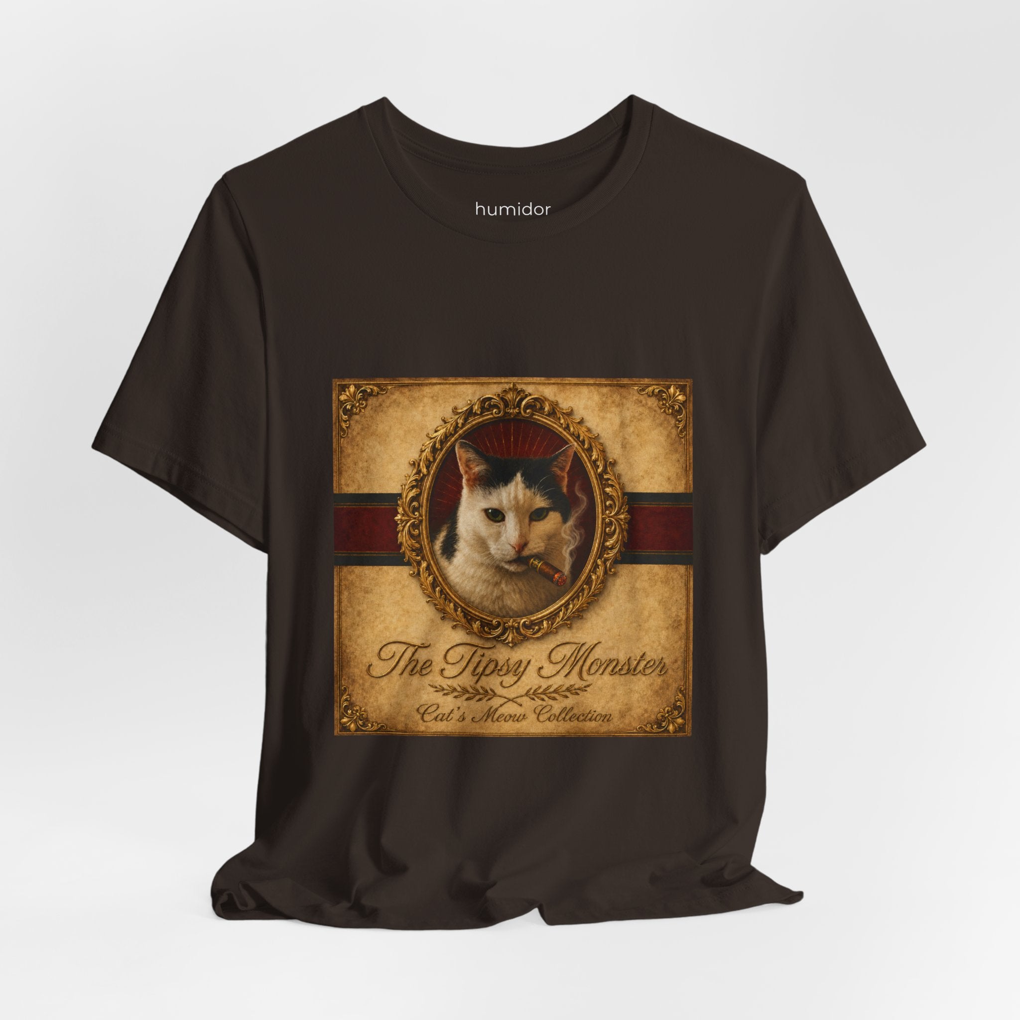 Humidor Hounds — "The Tipsy Monster" Vintage Cat Portrait Tee
