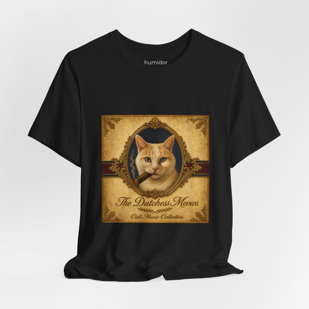 Humidor Hounds — "The Dutchess Meows" Vintage Cat Portrait Tee