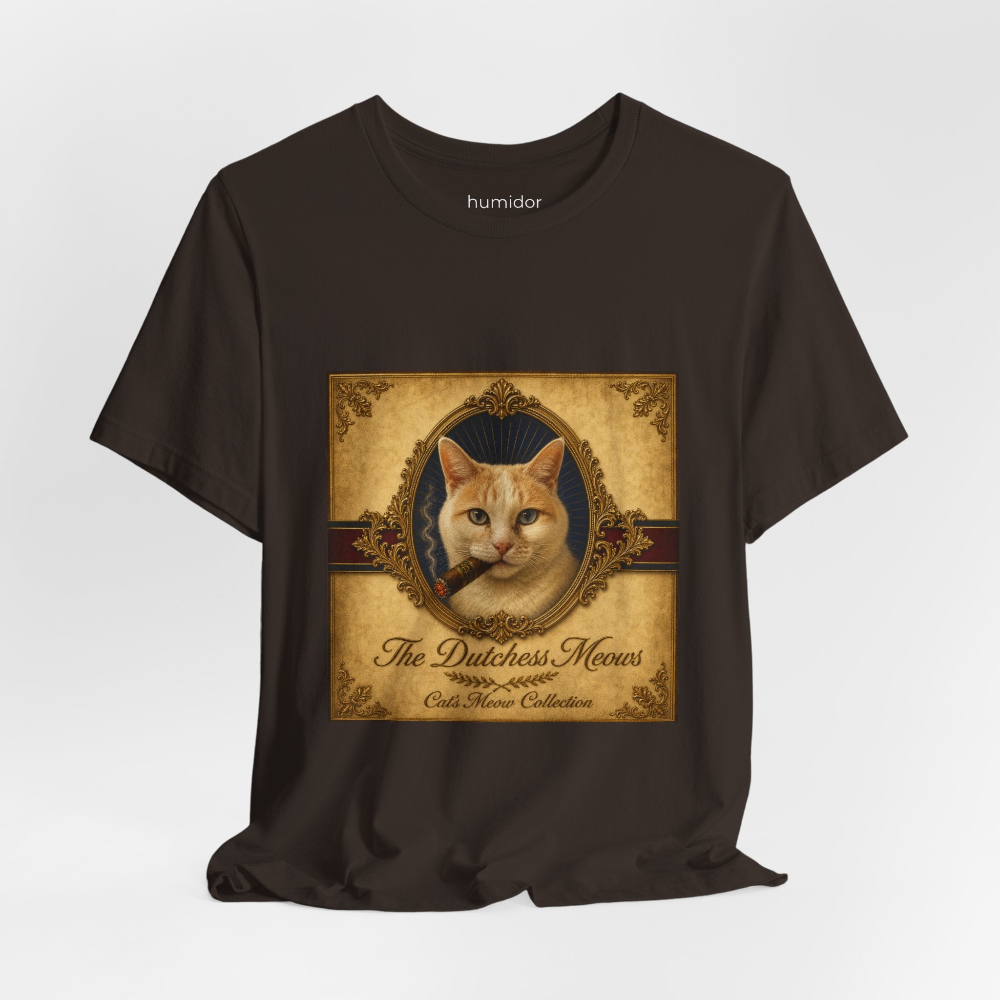Humidor Hounds — "The Dutchess Meows" Vintage Cat Portrait Tee