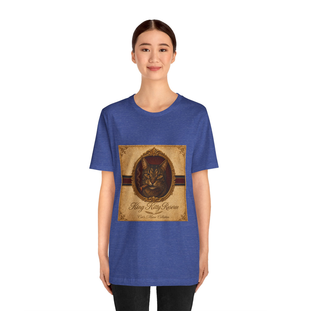 Humidor Hounds — "The King Kitty" Vintage Cat Portrait Tee