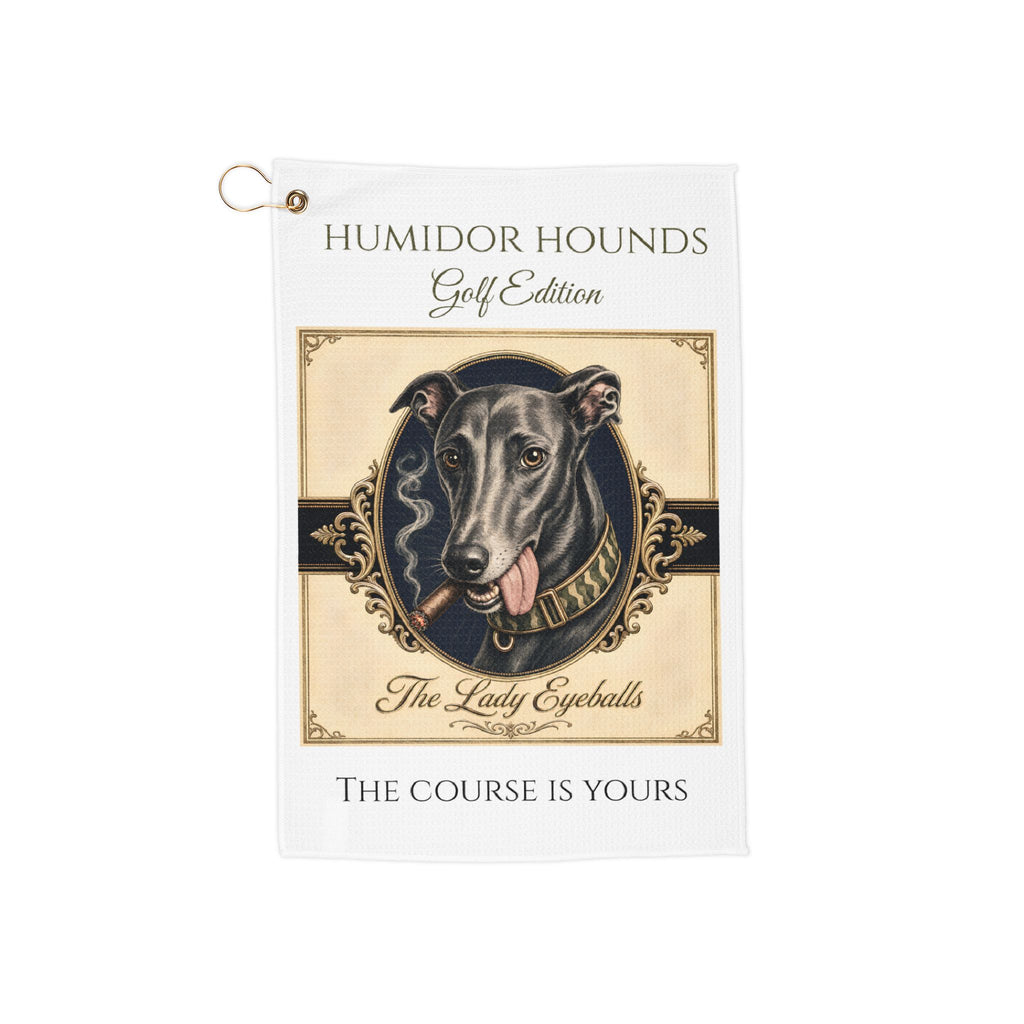 Humidor Hounds Golf Towel