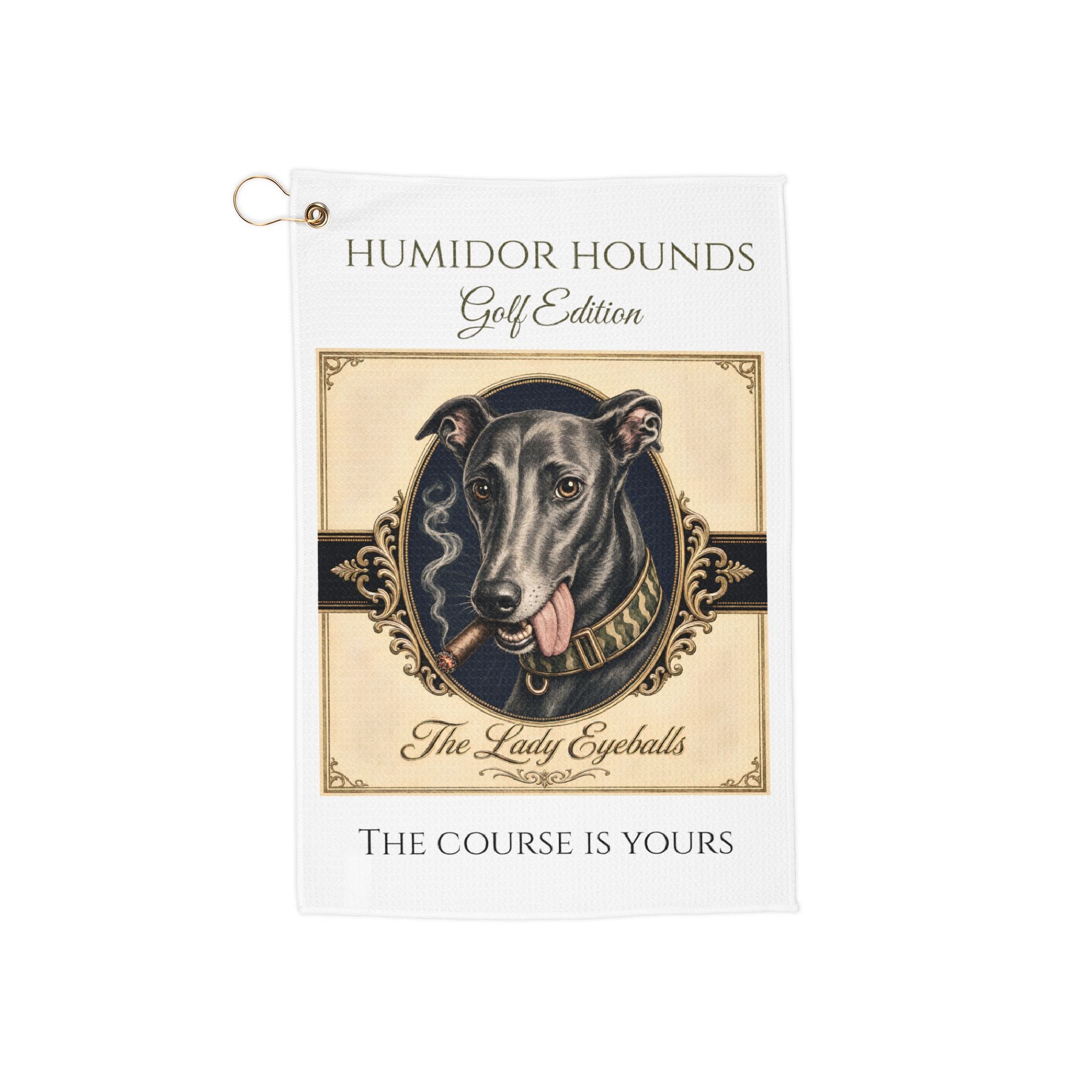 Humidor Hounds Golf Towel